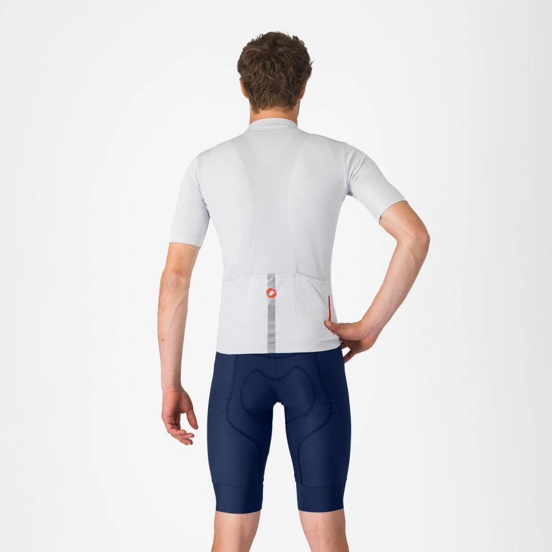2. Pantaloni scurti cu bretele Castelli Competizione 2, pentru barbati, albastru belgian, S
