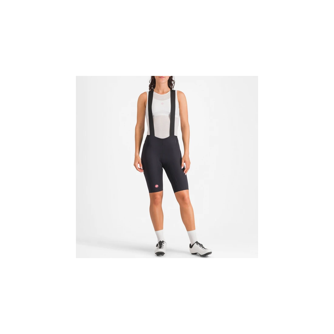 1. Pantaloni scurti cu bretele Castelli Free Aero Race S W, pentru femei, negru, S