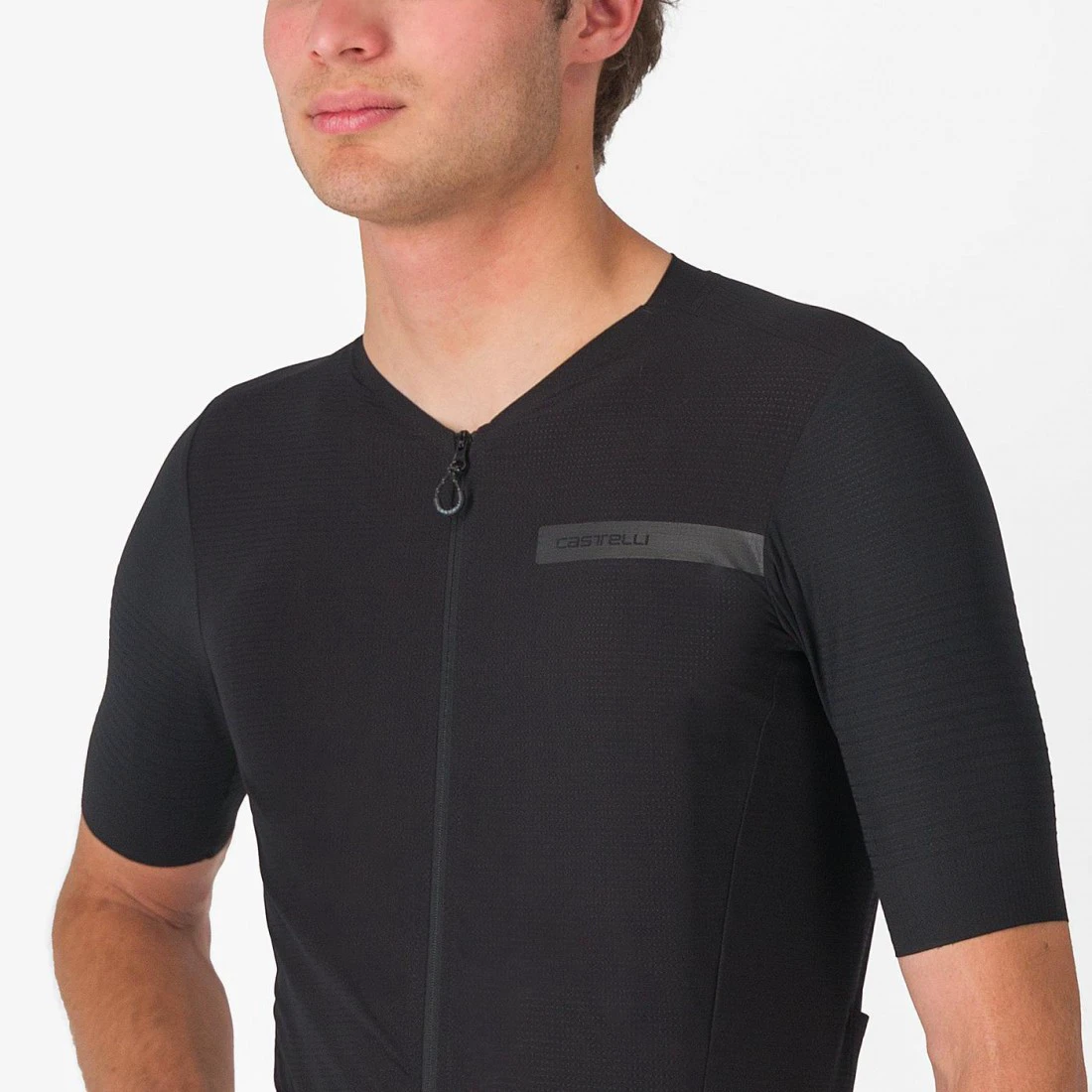 6. Tricou cu maneca scurta Castelli Premio EVO, pentru barbati, negru deschis/negru, XXL