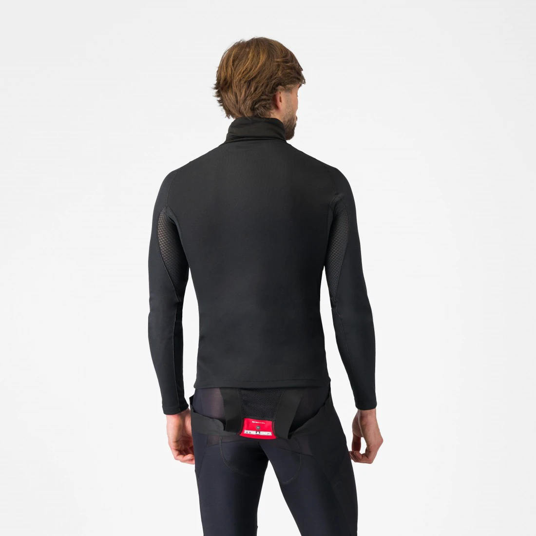2. Bluza de corp cu guler Castelli Flanders Neck Warm Negru S