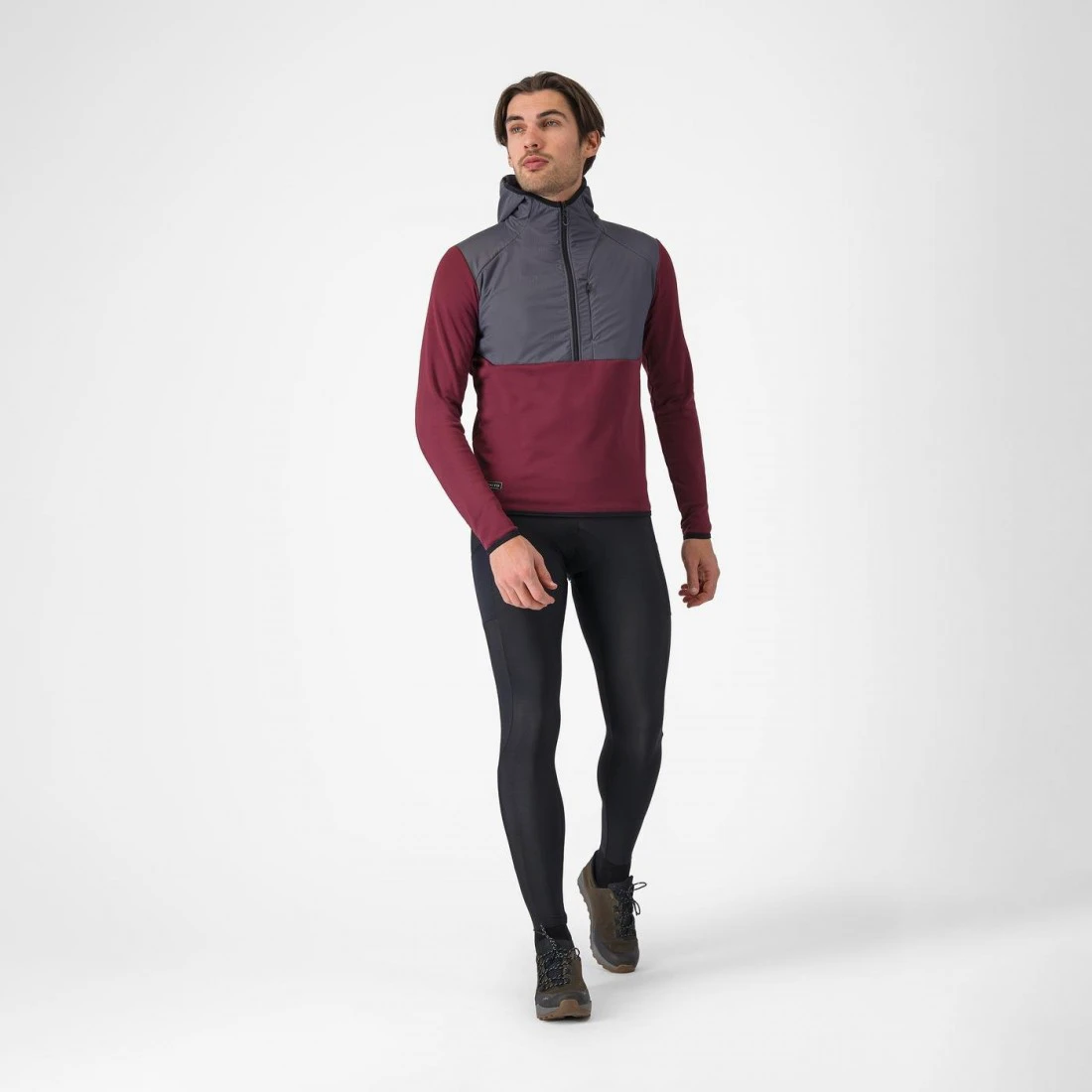 2. Hanorac Castelli UNLTD Roam Hoodie Visiniu/Gri XXL