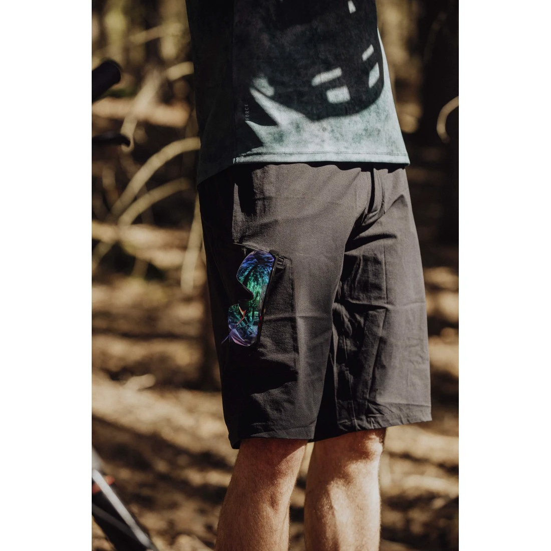 4. Pantaloni Scurti Force Rebel MTB Negri L