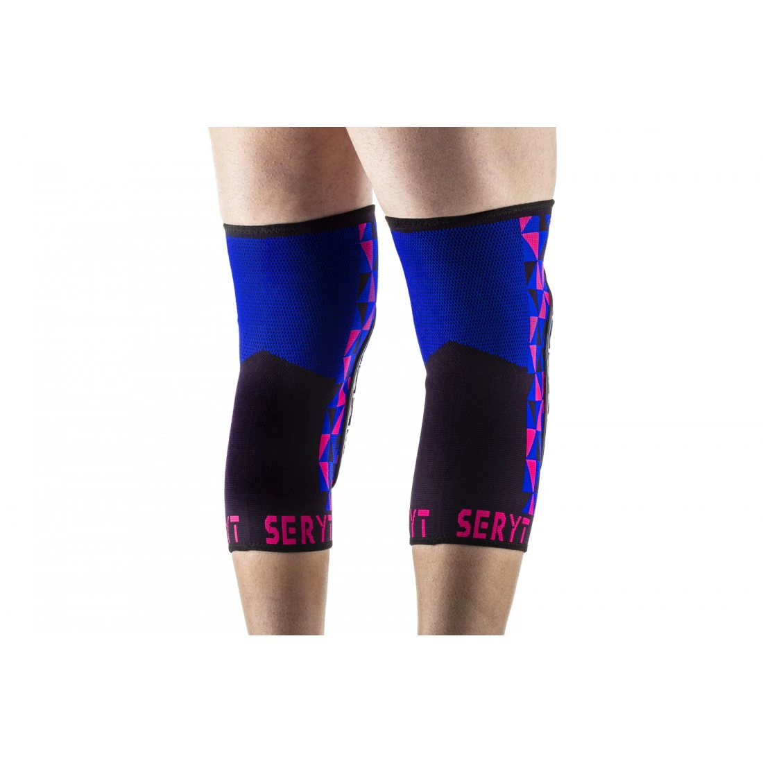 5. Protectii genunchi Seryt Arlecchino Pink Blue L/XL