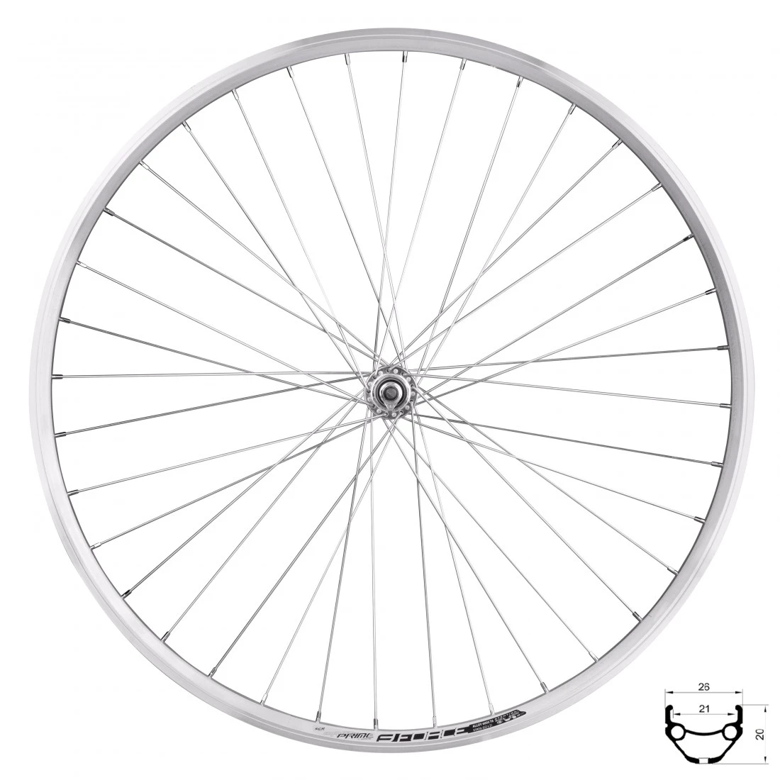1. Roata fata Force Prime 28 622x21 36H argintie