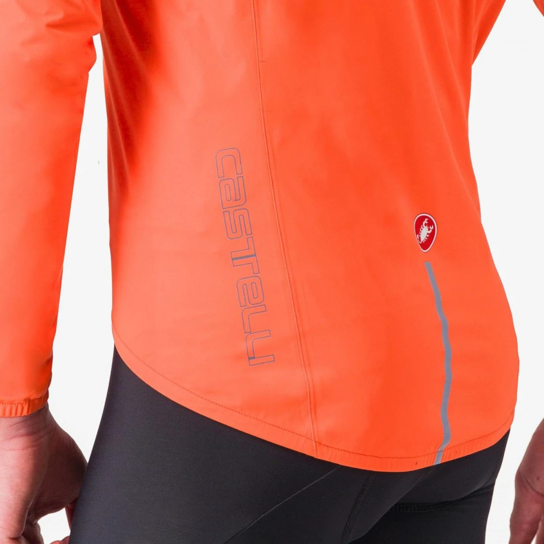 4. Jacheta de ploaie Castelli Emergency 3 Portocaliu Briliant XXXL