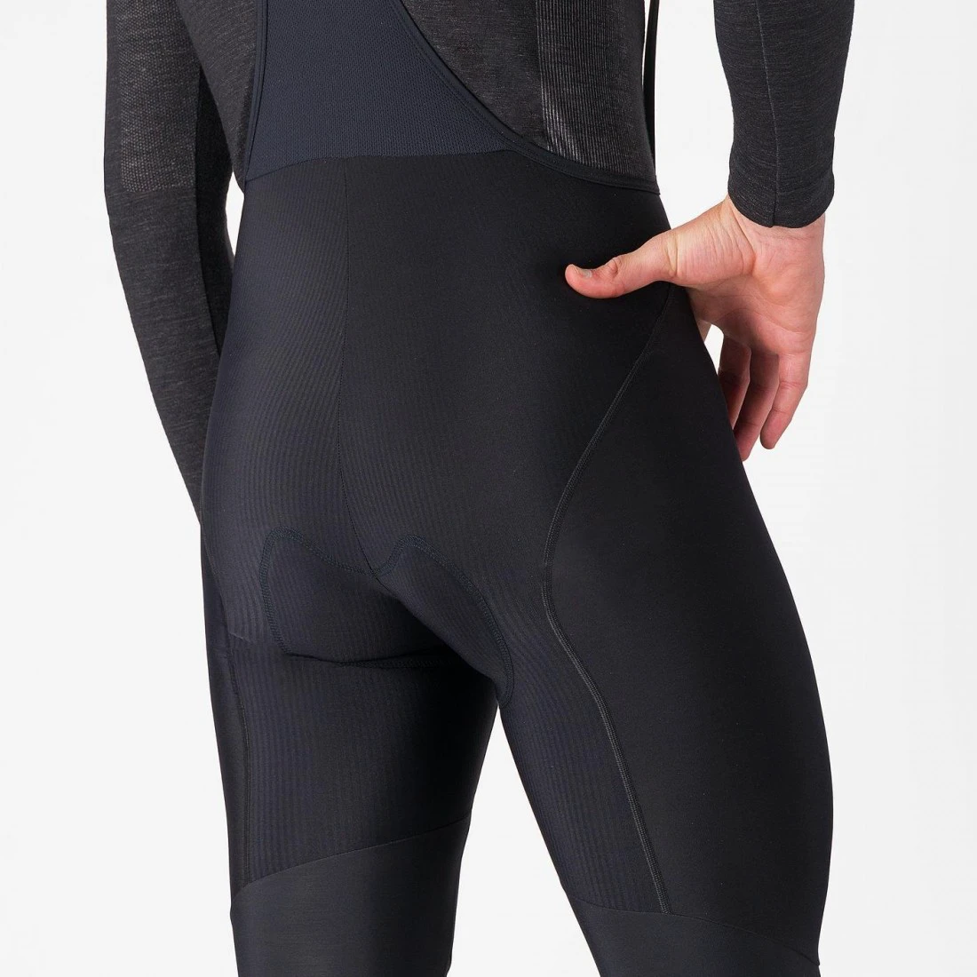 5. Pantaloni lungi cu bretele Castelli Competizione Negri M