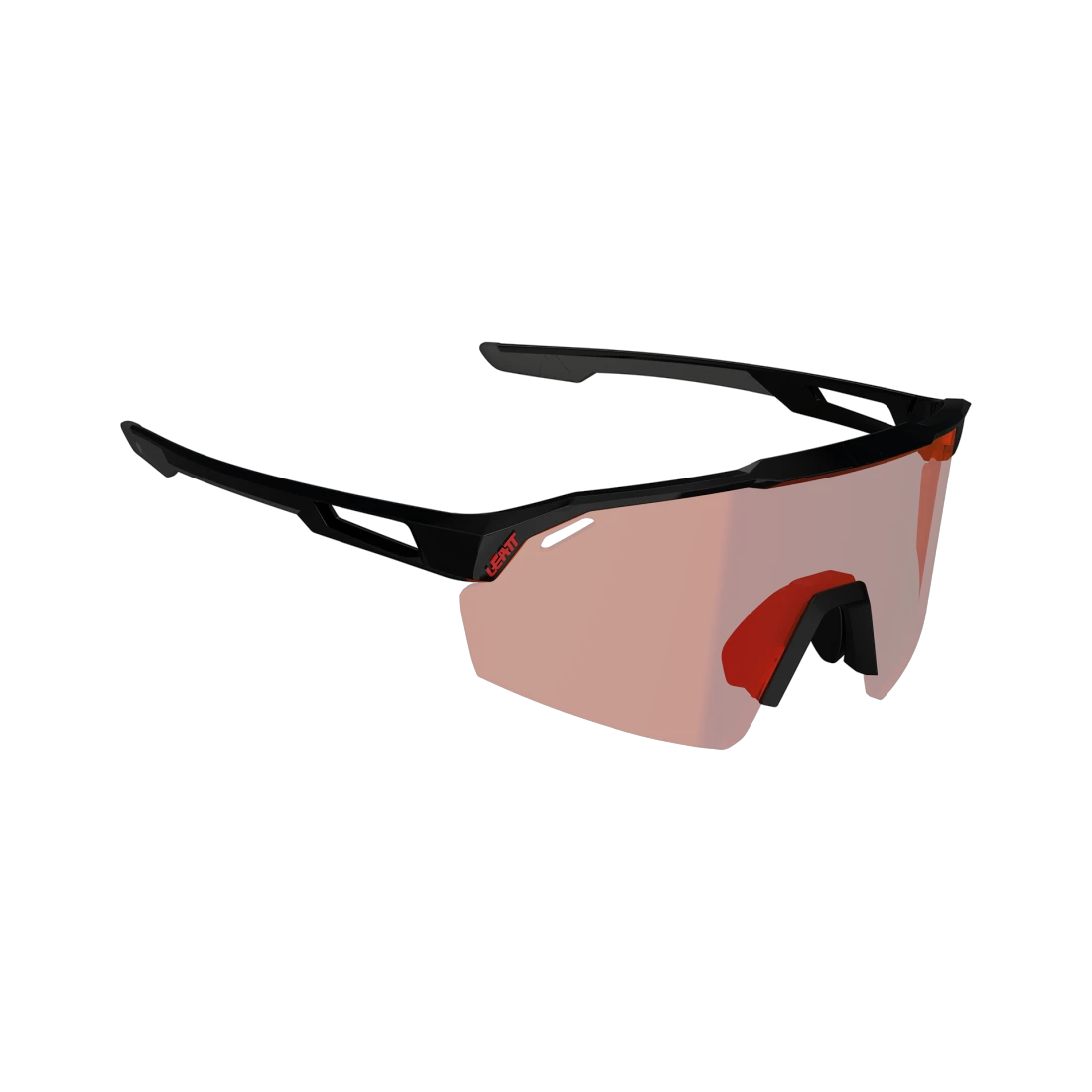1. Ochelari Leatt SpeedViz Lite Satin Black Iriz Cryztal Red 13 VLT