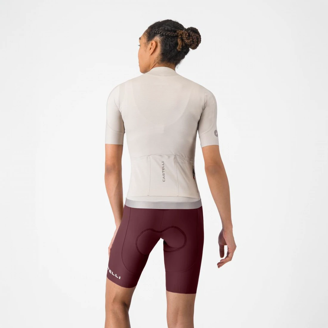 2. Pantaloni scurti Castelli Espresso 2 W, pentru femei, bordo S