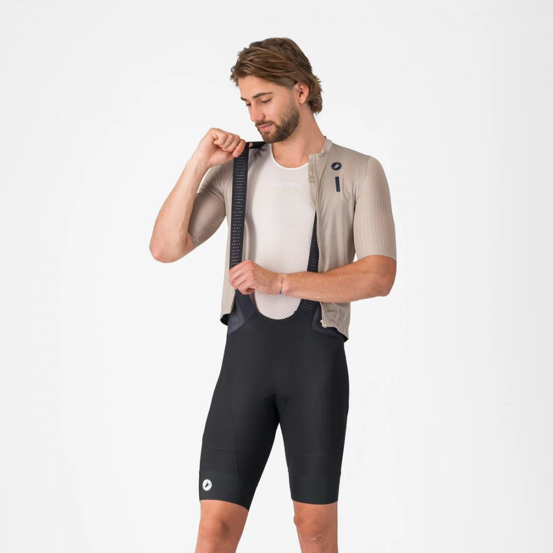 8. Pantaloni scurti cu bretele Castelli Endurance 4, pentru barbati, negru S