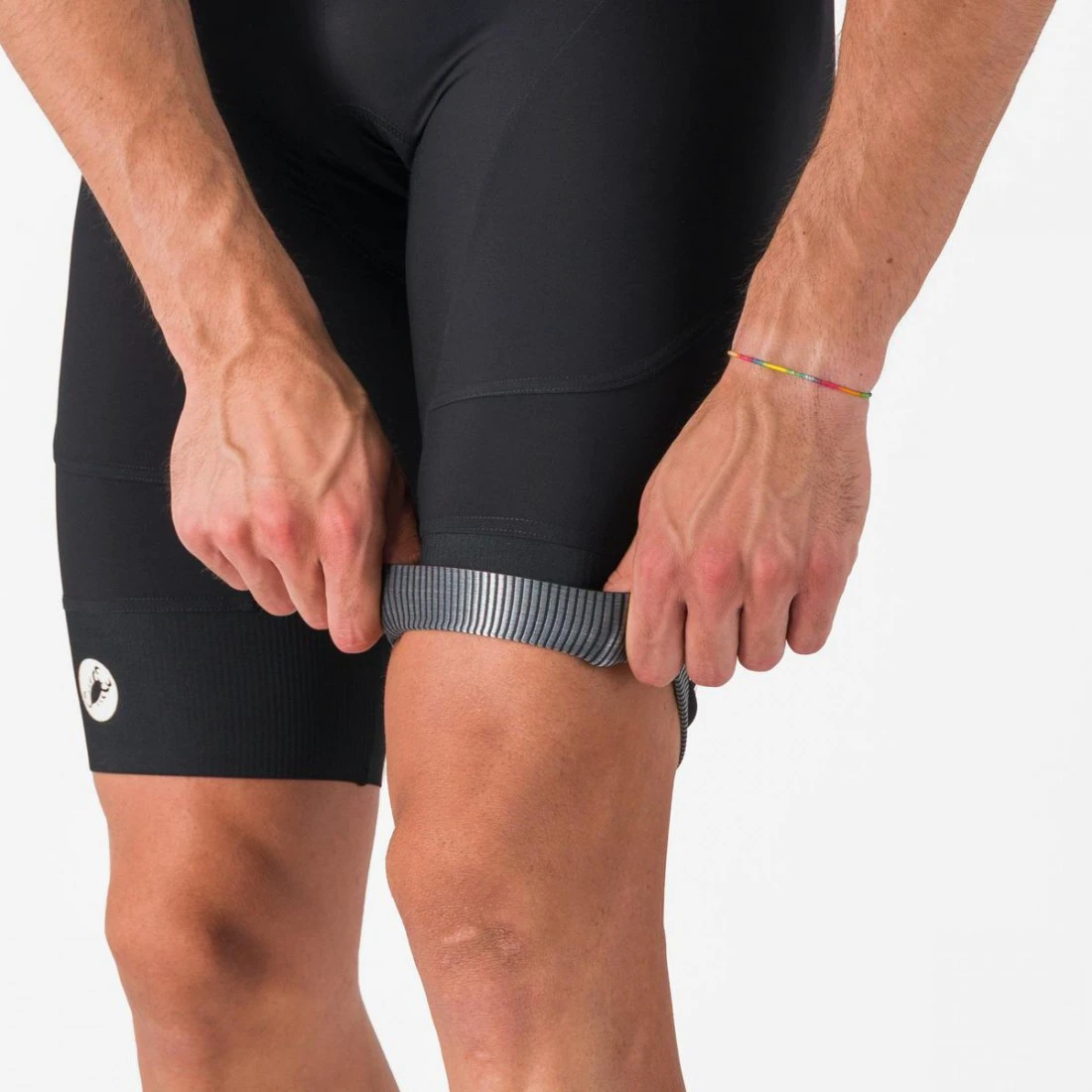 5. Pantaloni scurti cu bretele Castelli Endurance 4, pentru barbati, negru XS