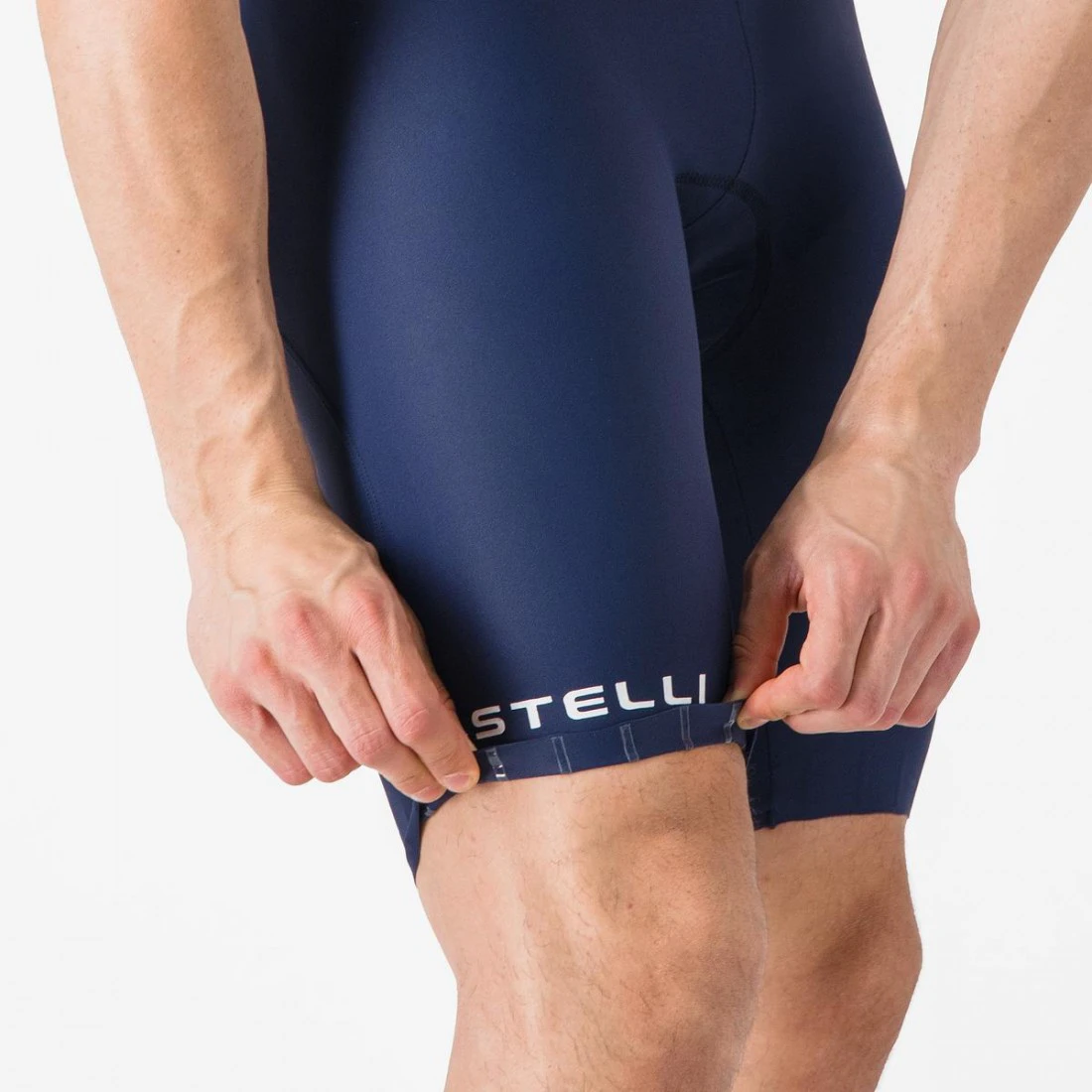 5. Pantaloni scurti cu bretele Castelli Espresso 2, pentru barbati, albastru belgian M