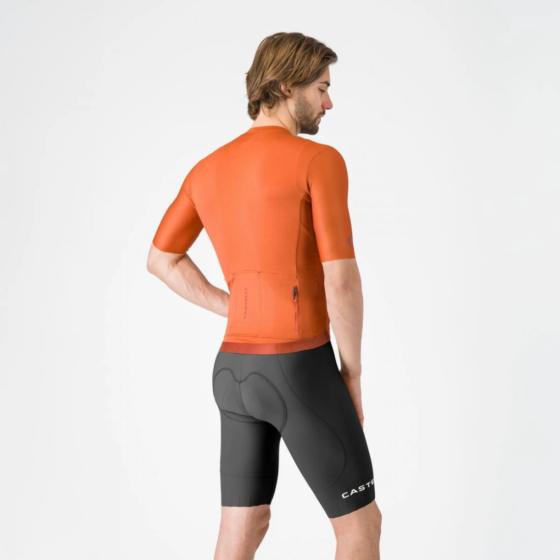 2. Pantaloni scurti cu bretele Castelli Espresso 2, pentru barbati, negru M
