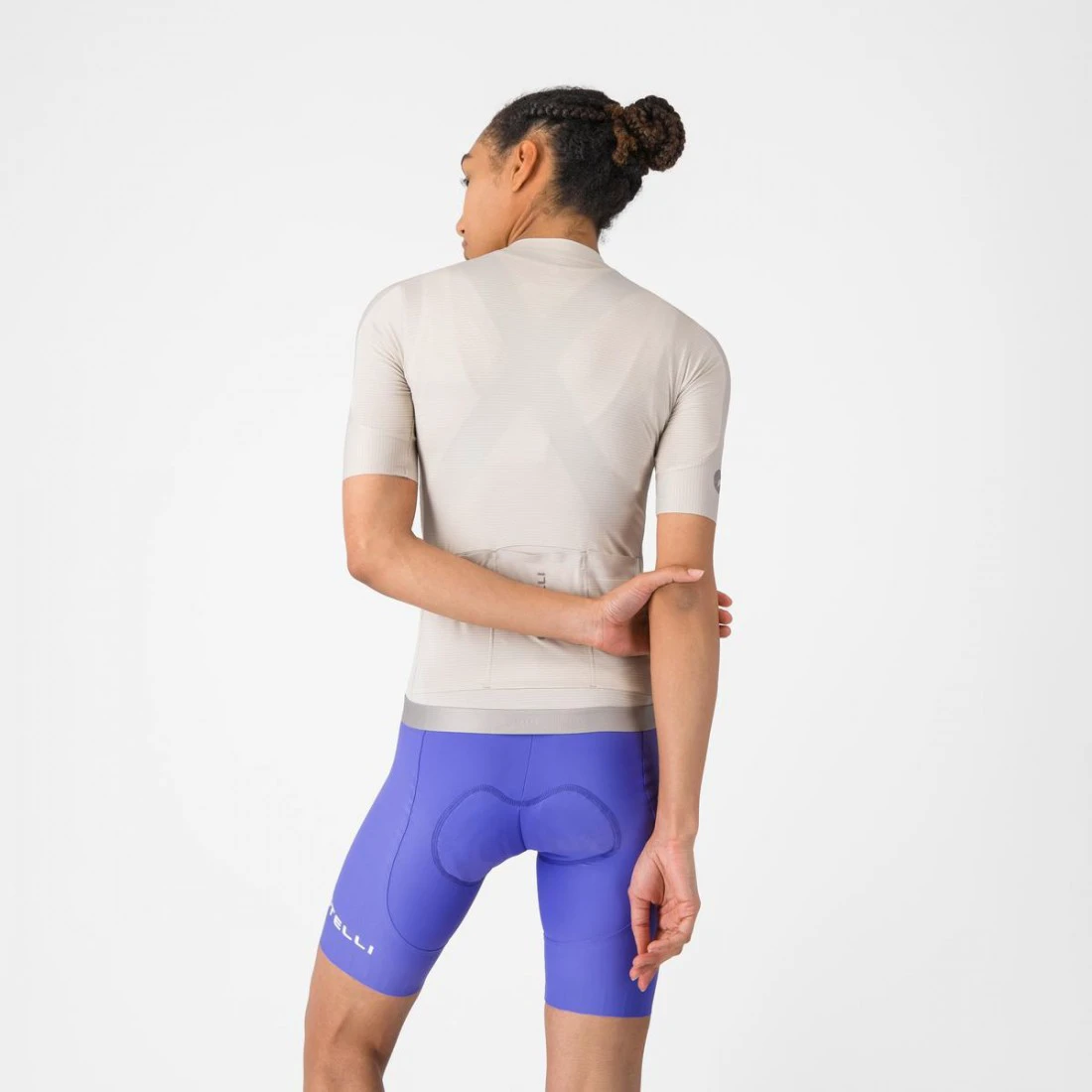 2. Pantaloni scurti cu bretele Castelli Espresso 2 W DT, pentru femei, violet M