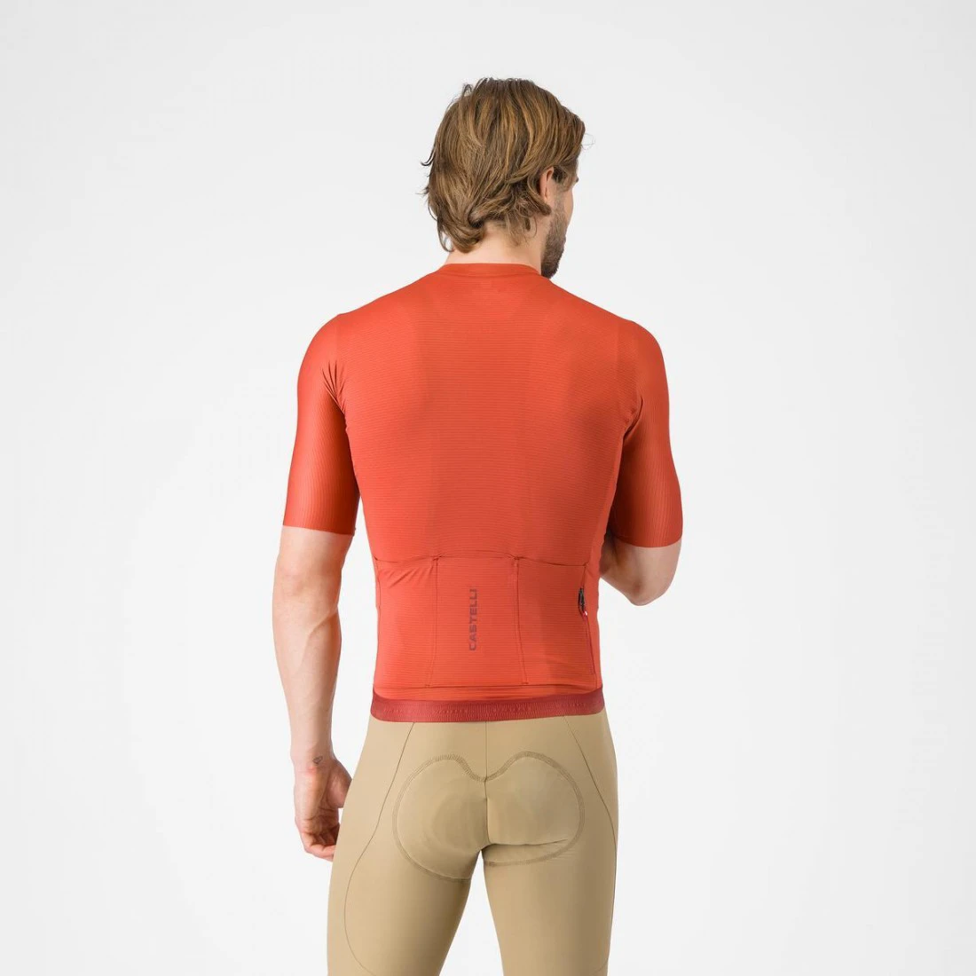 2. Tricou cu maneca scurta Castelli Espresso 2, pentru barbati, paprika XL