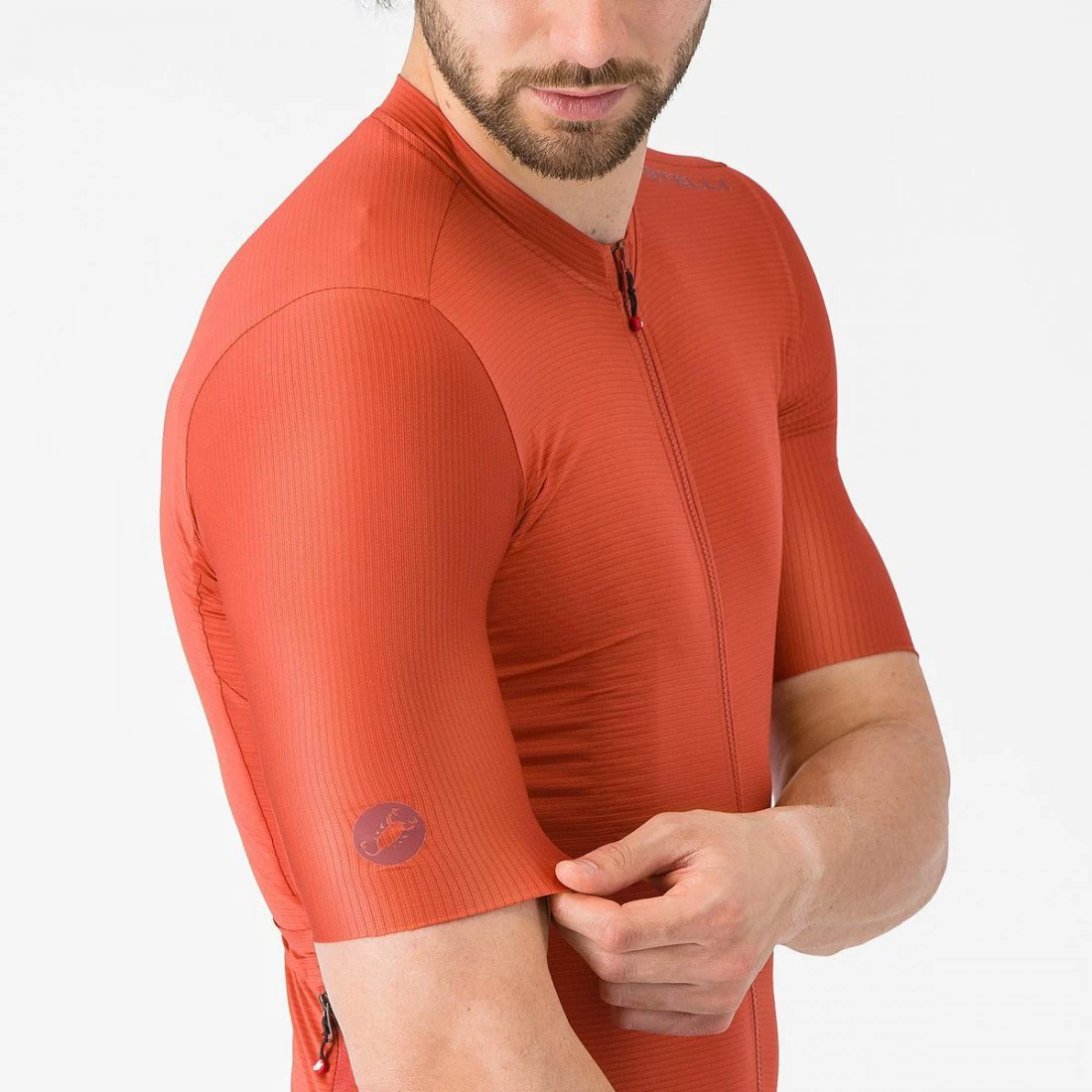 5. Tricou cu maneca scurta Castelli Espresso 2, pentru barbati, paprika XL