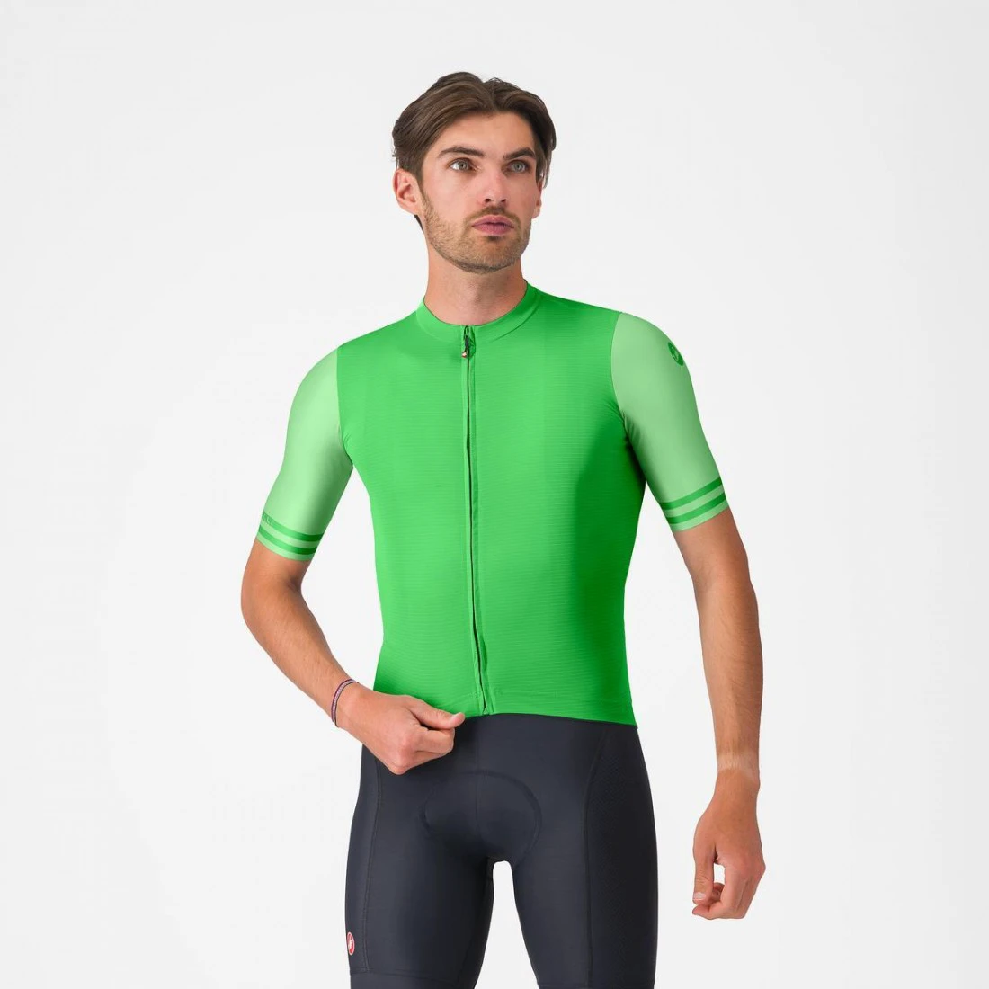 1. Tricou cu maneca scurta Castelli Prologo Lite 2, pentru barbati, verde XL