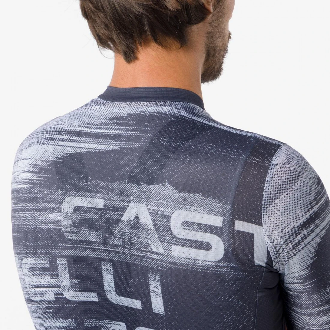3. Tricou cu maneca scurta Castelli Stratus Logo, pentru barbati, twilight blue/winter sky L