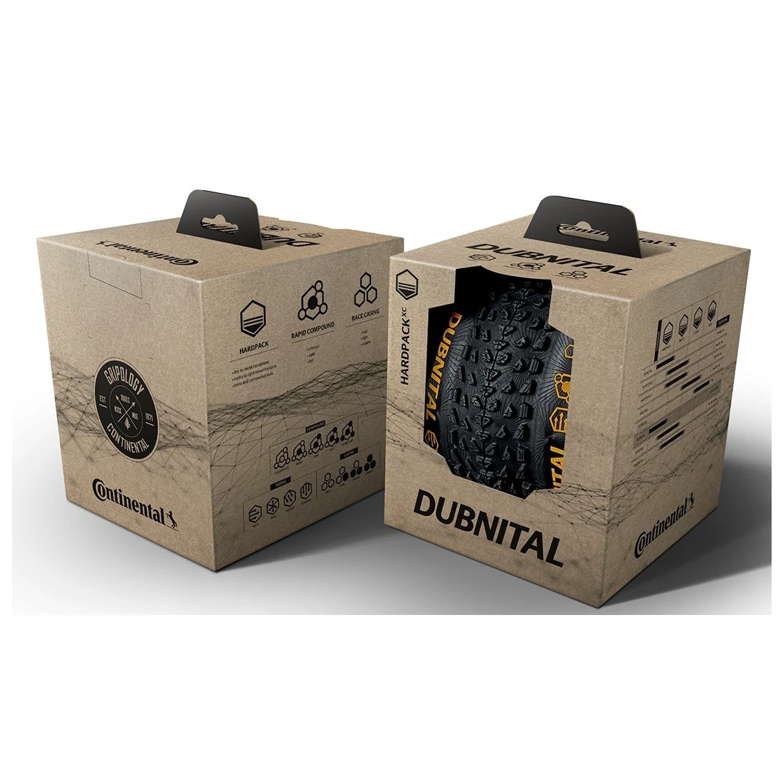 4. Anvelopa pliabila Continental Dubnital Race Rapid 50-622 (29 X 2.0) Rapid comp, Tubeless Ready, black/black