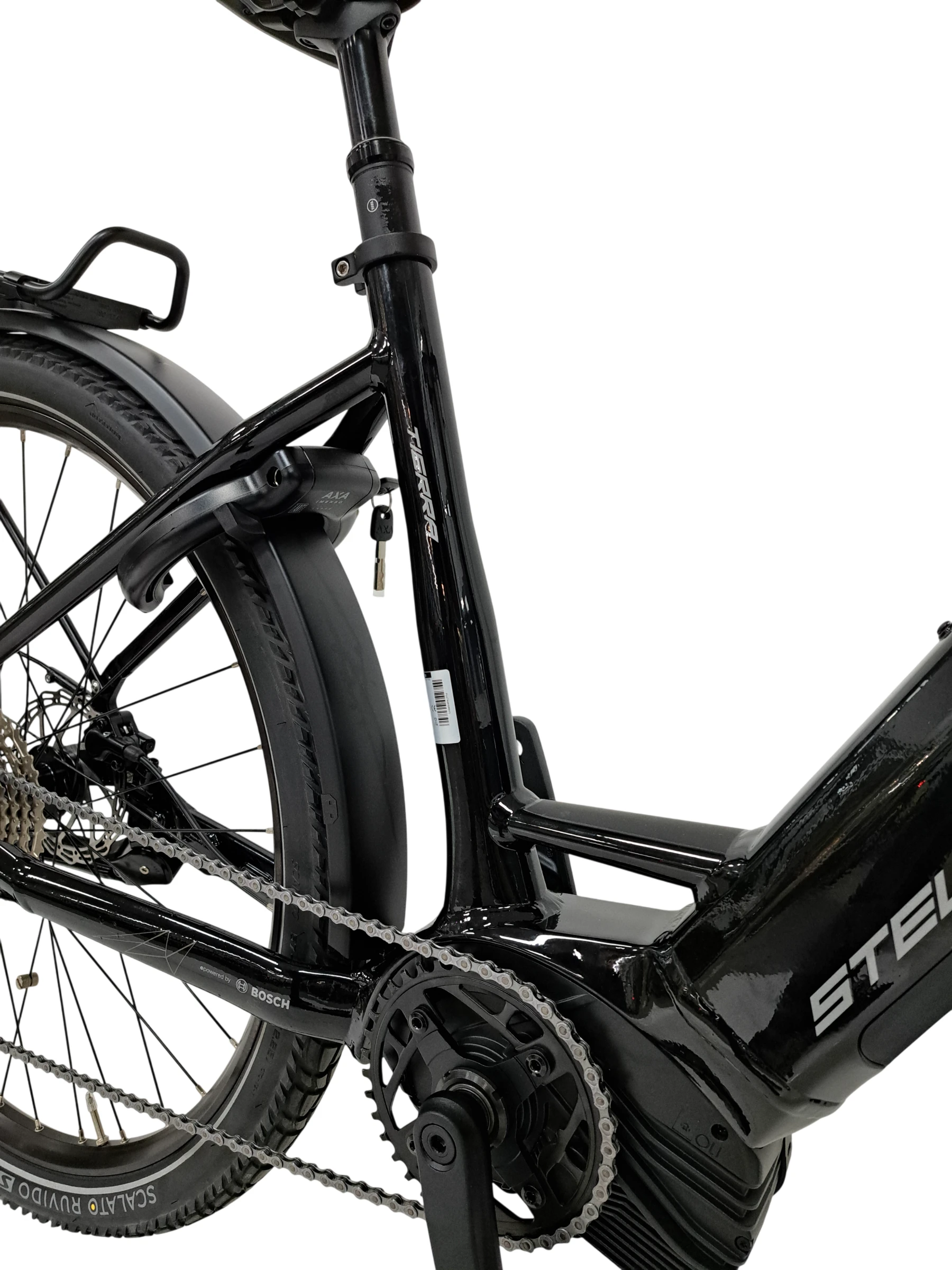 5. Bicicleta electrica Trekking Stella Tierra - 29 inch, 10V, L, Negru lucios