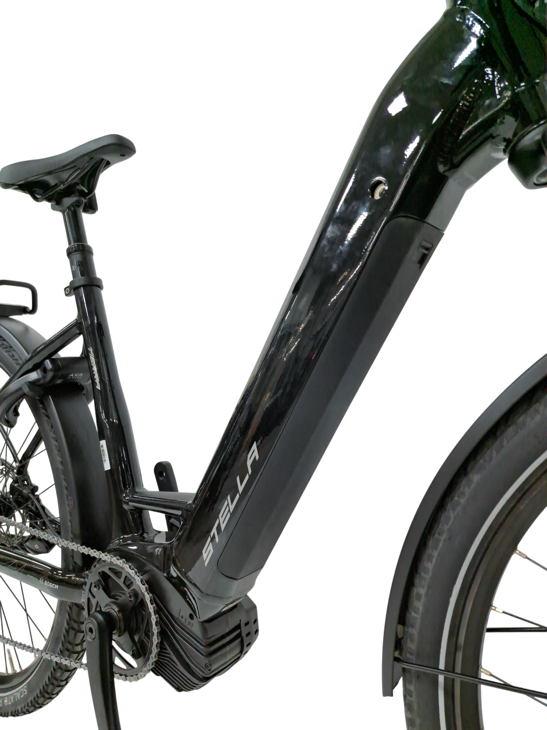 4. Bicicleta electrica Trekking Stella Tierra - 29 inch, 10V, L, Negru lucios