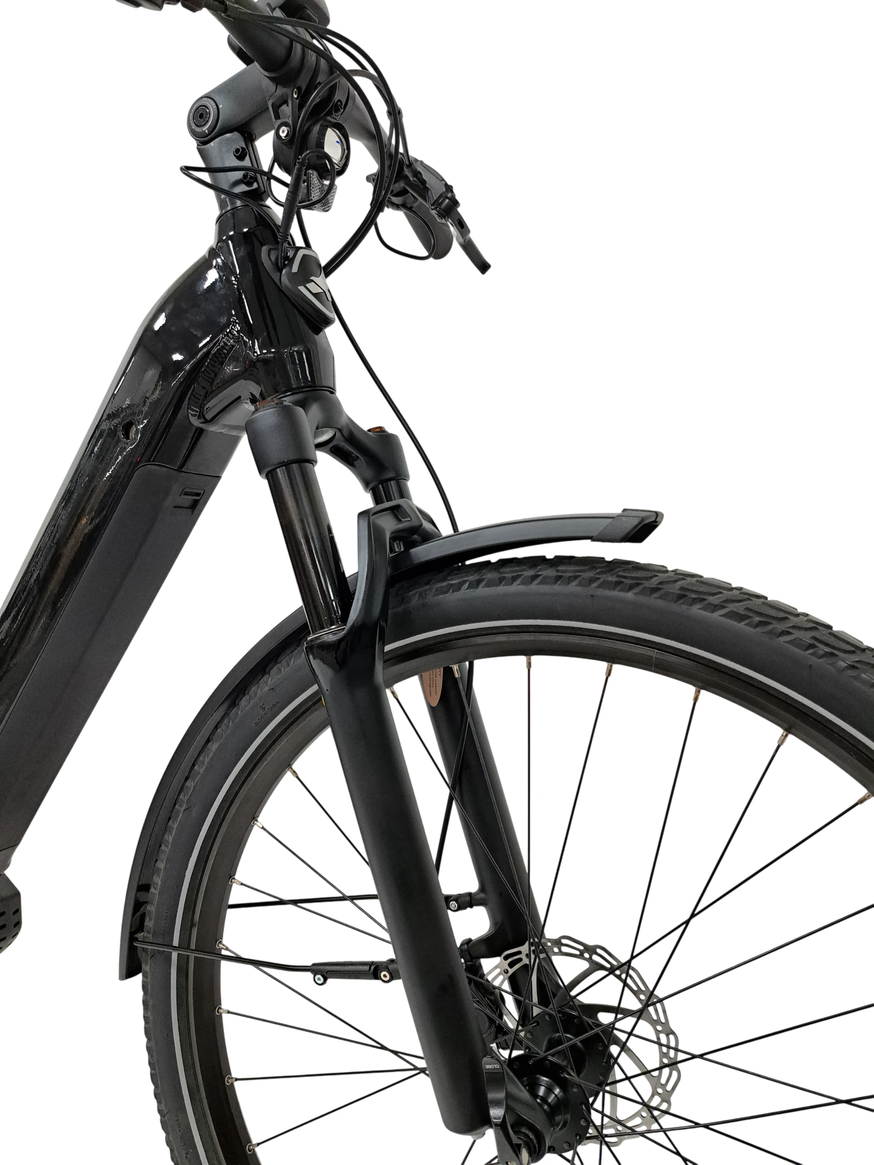 3. Bicicleta electrica Trekking Stella Tierra - 29 inch, 10V, L, Negru lucios