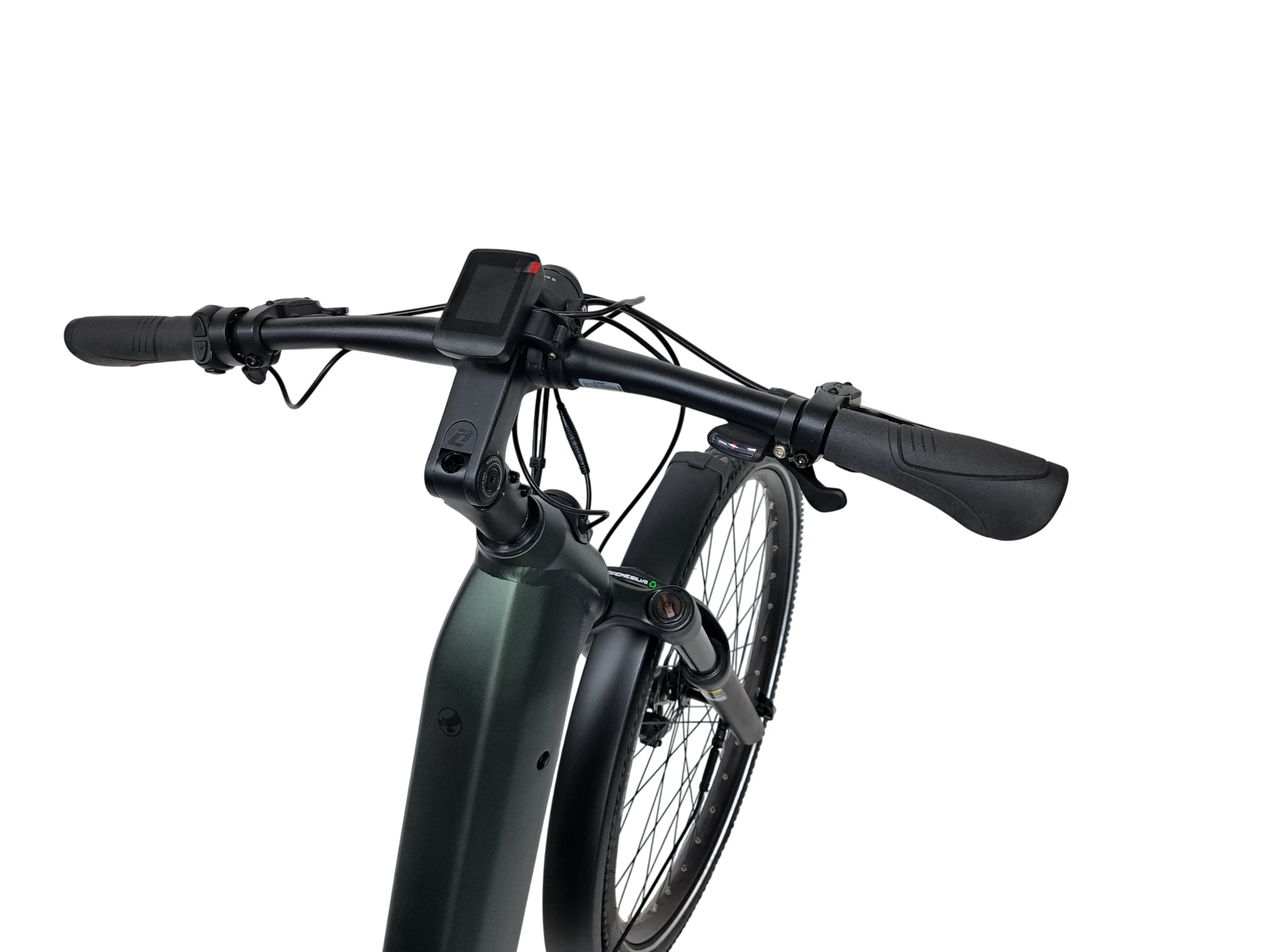 3. Bicicleta electrica Trekking Stella Tierra - 29 inch, 10V, L, Verde mat