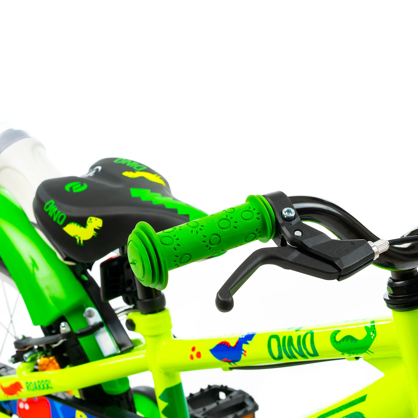 11. Bicicleta Copii DHS Dino - 16 Inch, Verde Reambalat
