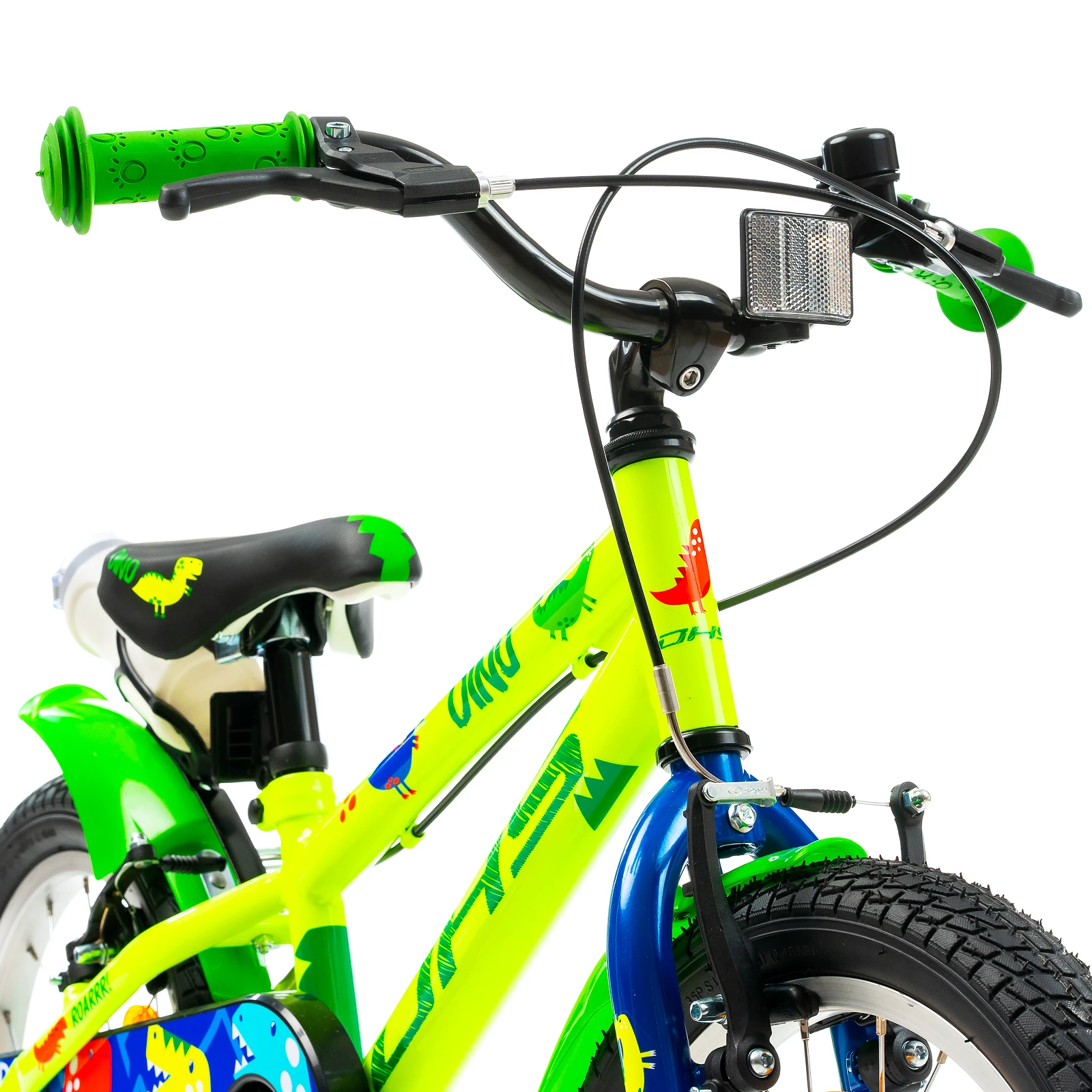 9. Bicicleta Copii DHS Dino - 16 Inch, Verde Reambalat