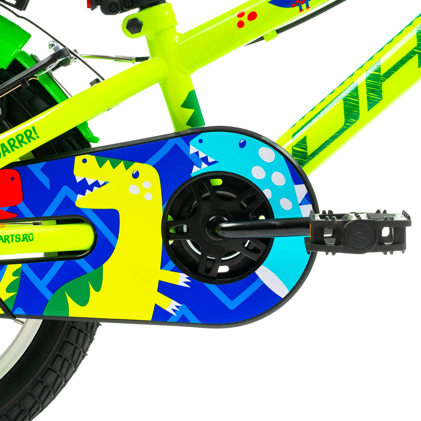 6. Bicicleta Copii DHS Dino - 16 Inch, Verde Reambalat
