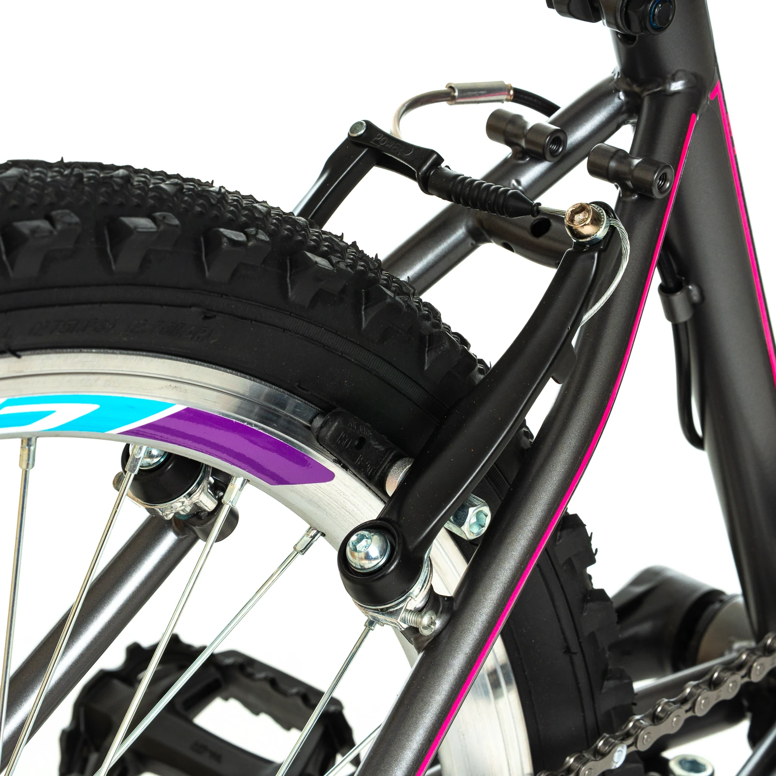 9. Bicicleta Copii DHS Modesty - 24 Inch, Gri Reambalat