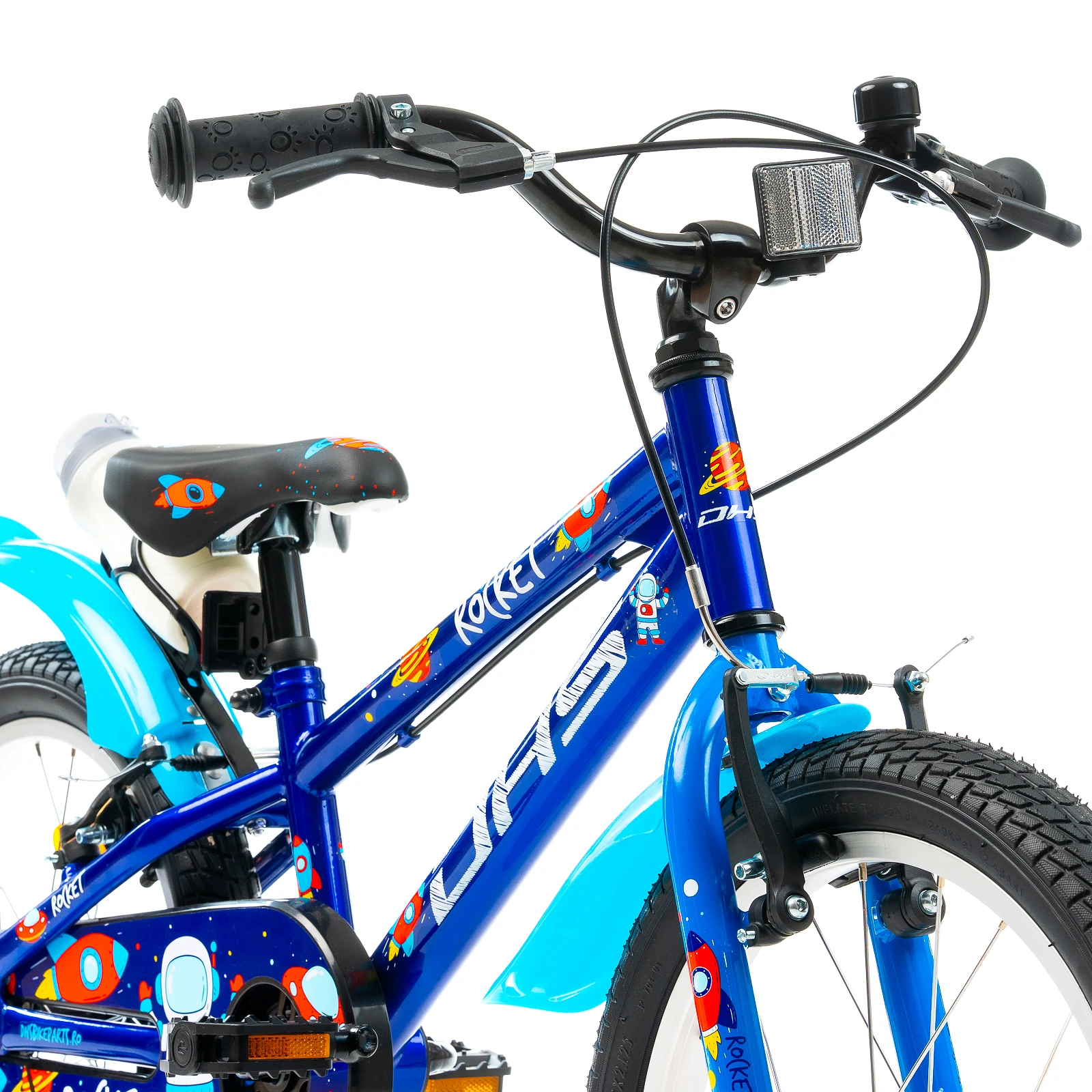 9. Bicicleta Copii DHS Rocket - 18 Inch, Albastru Reambalat