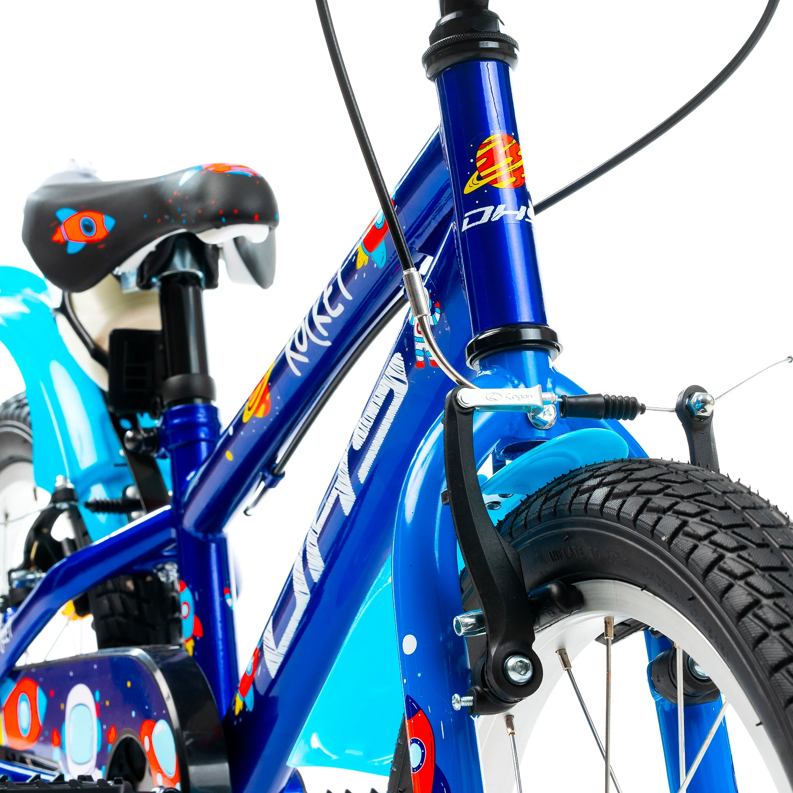 10. Bicicleta Copii DHS Rocket - 18 Inch, Albastru Reambalat