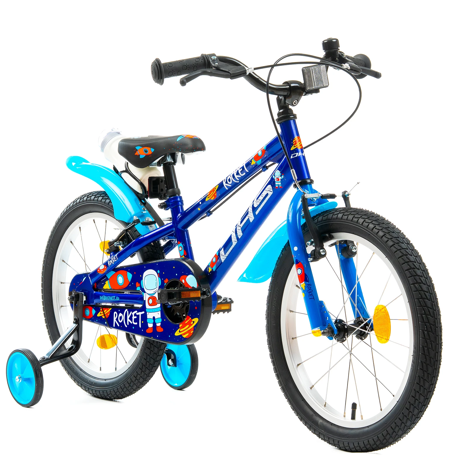 3. Bicicleta Copii DHS Rocket - 18 Inch, Albastru Reambalat