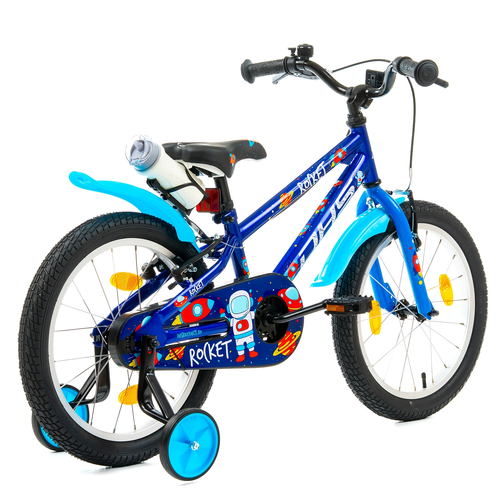 2. Bicicleta Copii DHS Rocket - 18 Inch, Albastru Reambalat