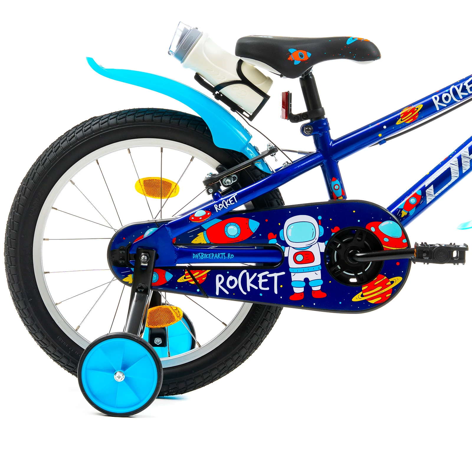 5. Bicicleta Copii DHS Rocket - 18 Inch, Albastru Reambalat