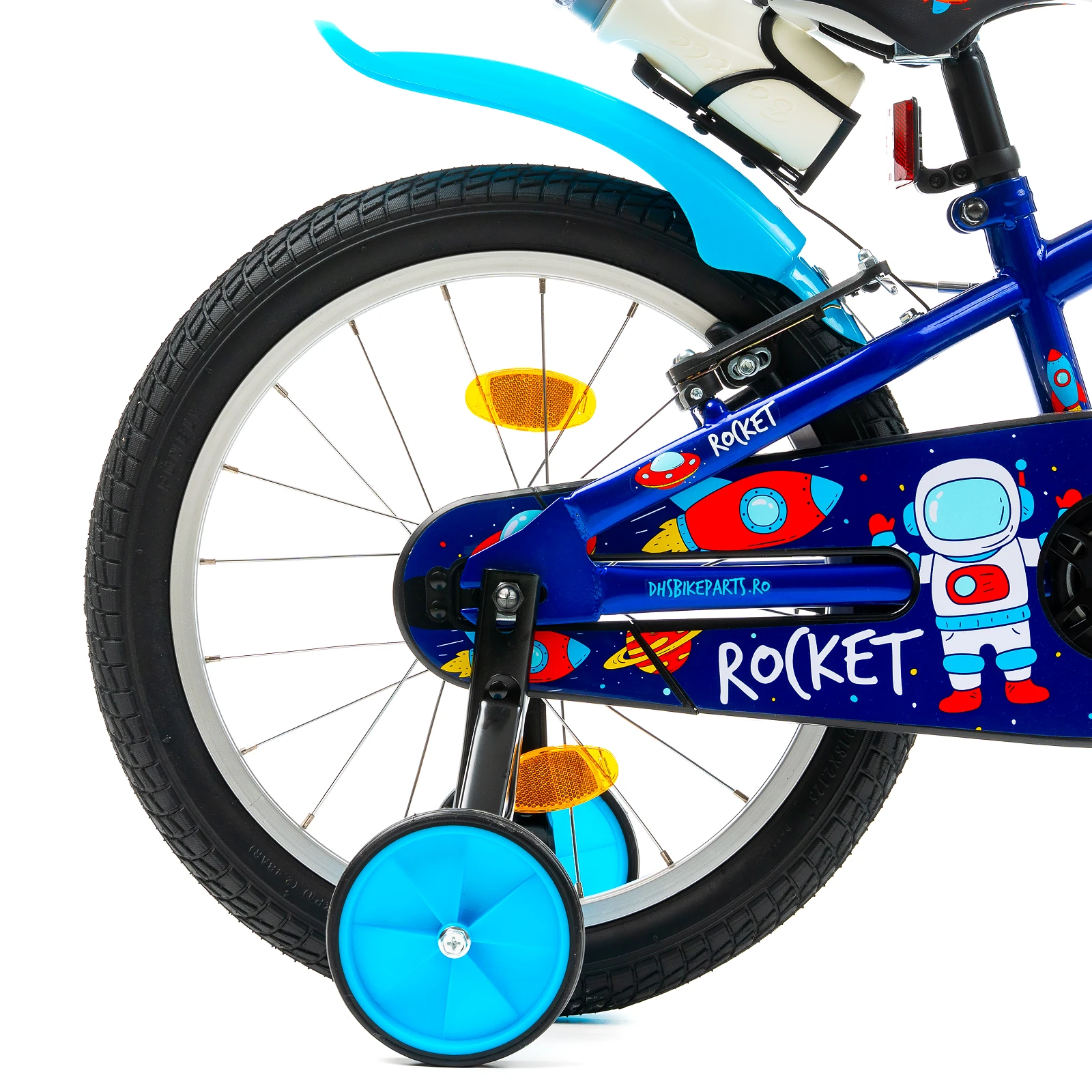 7. Bicicleta Copii DHS Rocket - 18 Inch, Albastru Reambalat