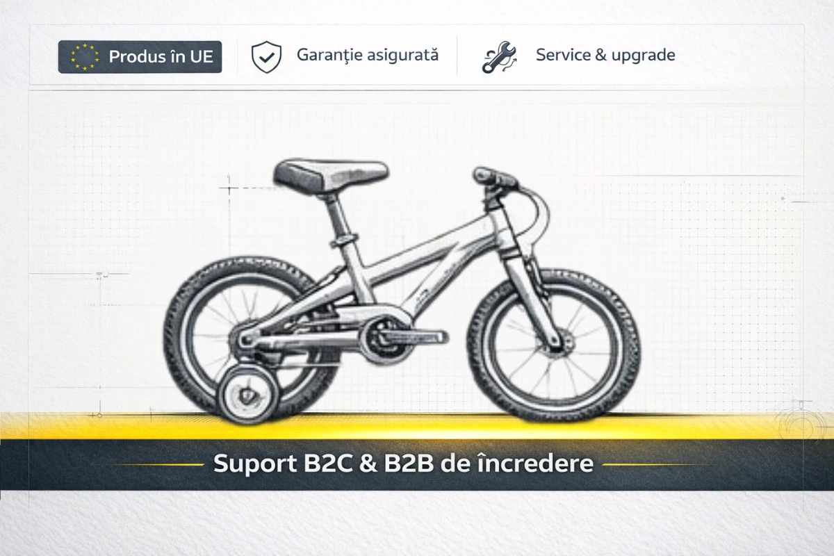 6. Bicicleta Copii DHS Sonic - 20 inch, Galben-Albastru Reambalat
