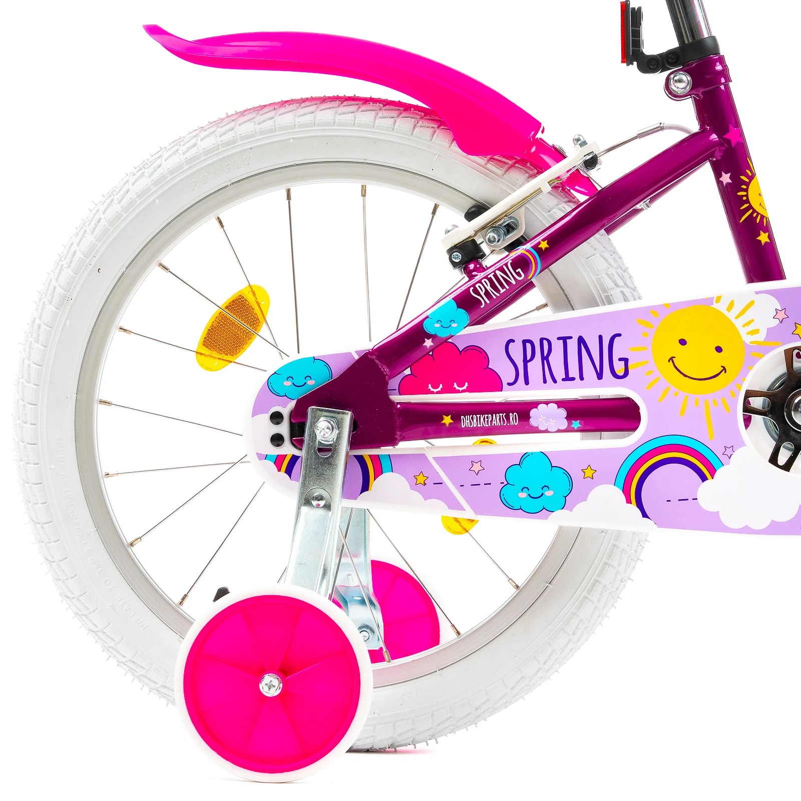 7. Bicicleta Copii DHS Spring - 18 Inch, Mov Reambalat