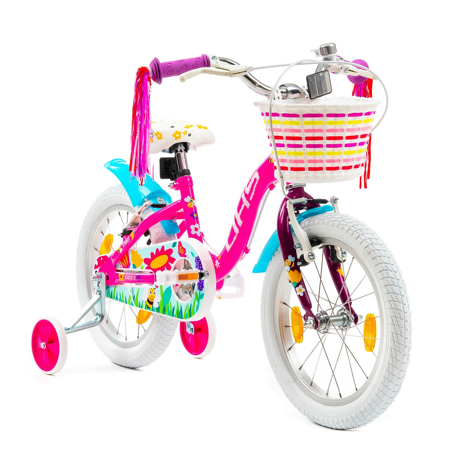 3. Bicicleta Copii DHS Summer - 16 Inch, Roz Reambalat
