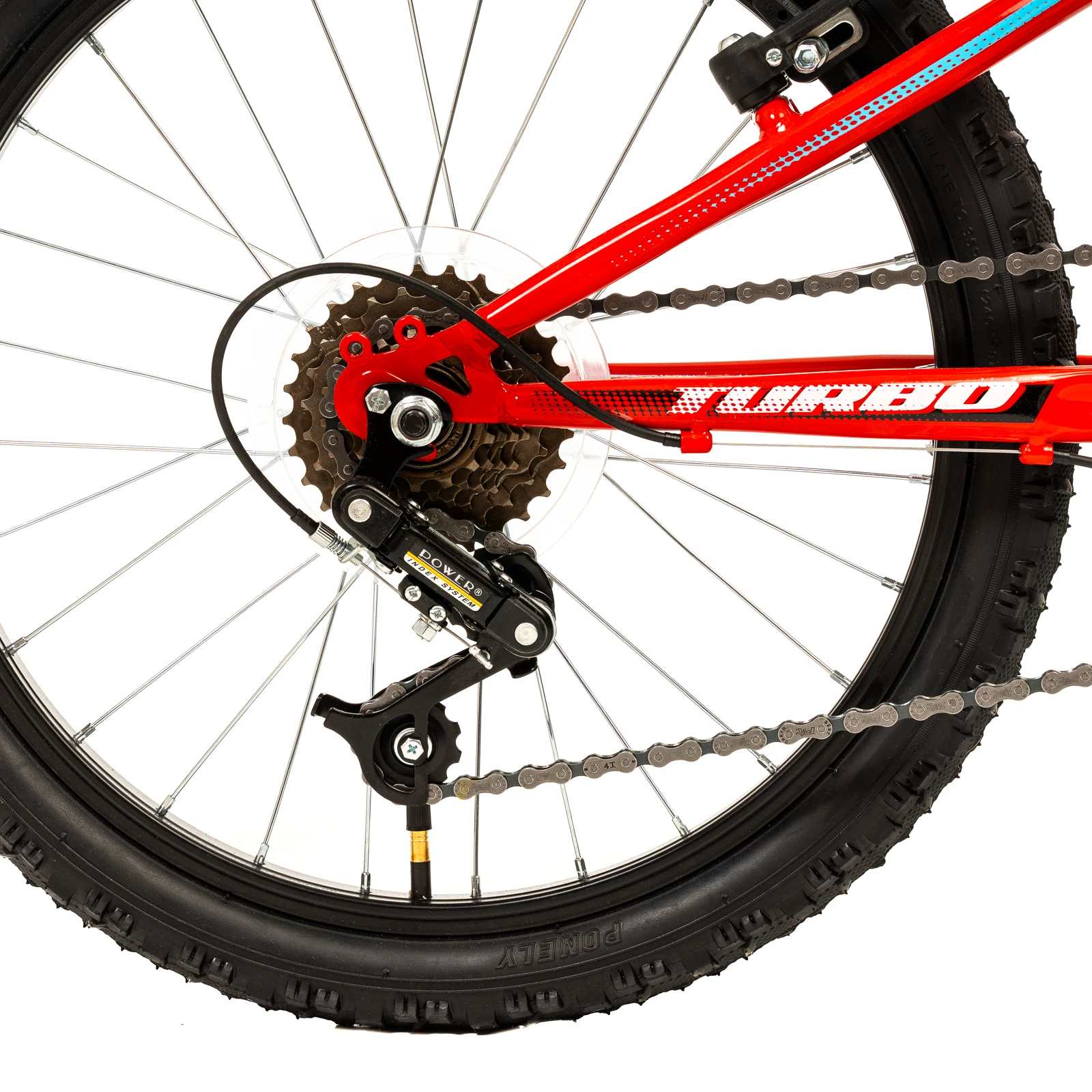 4. Bicicleta Copii DHS Turbo - 20 Inch, Rosu Reambalat