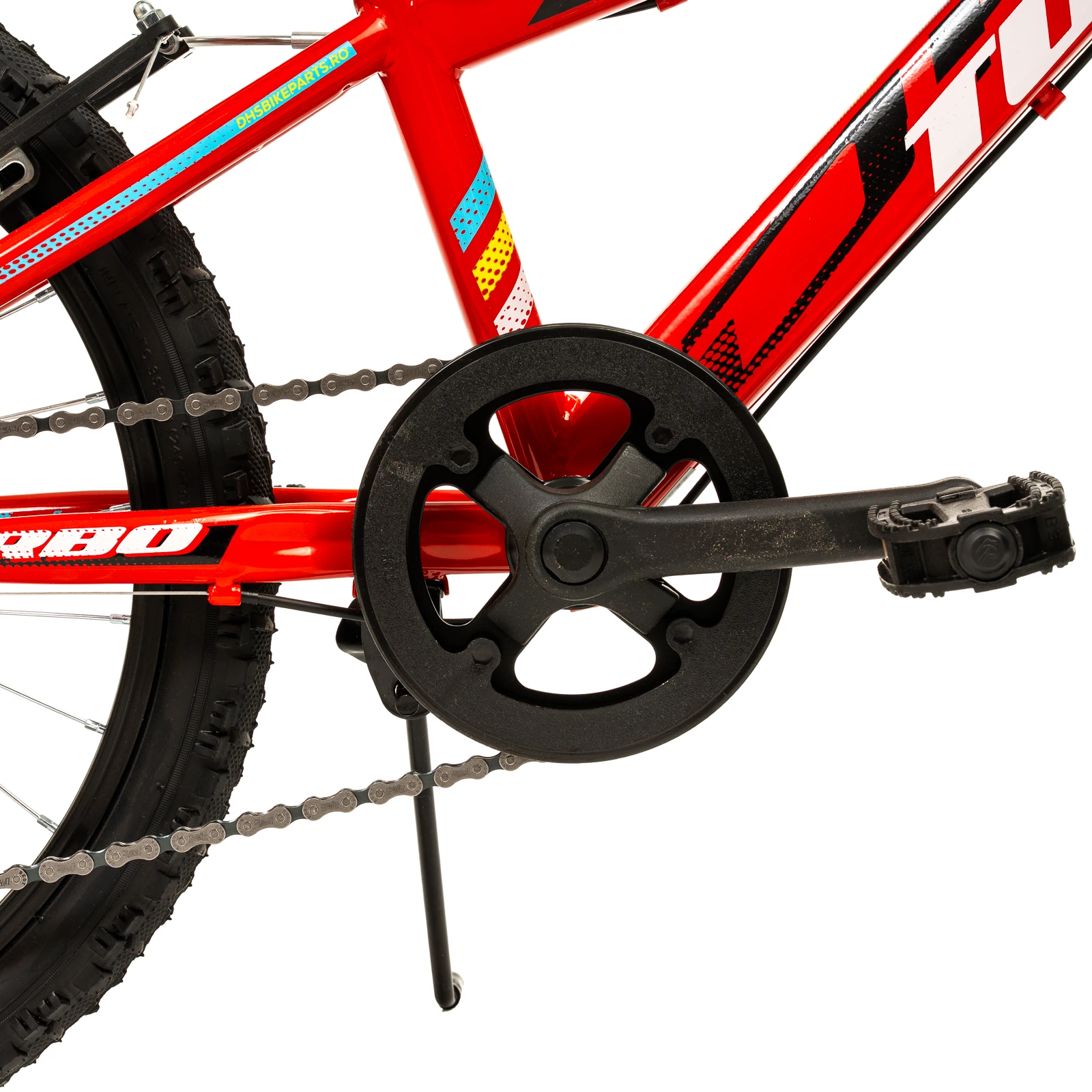 6. Bicicleta Copii DHS Turbo - 20 Inch, Rosu Reambalat