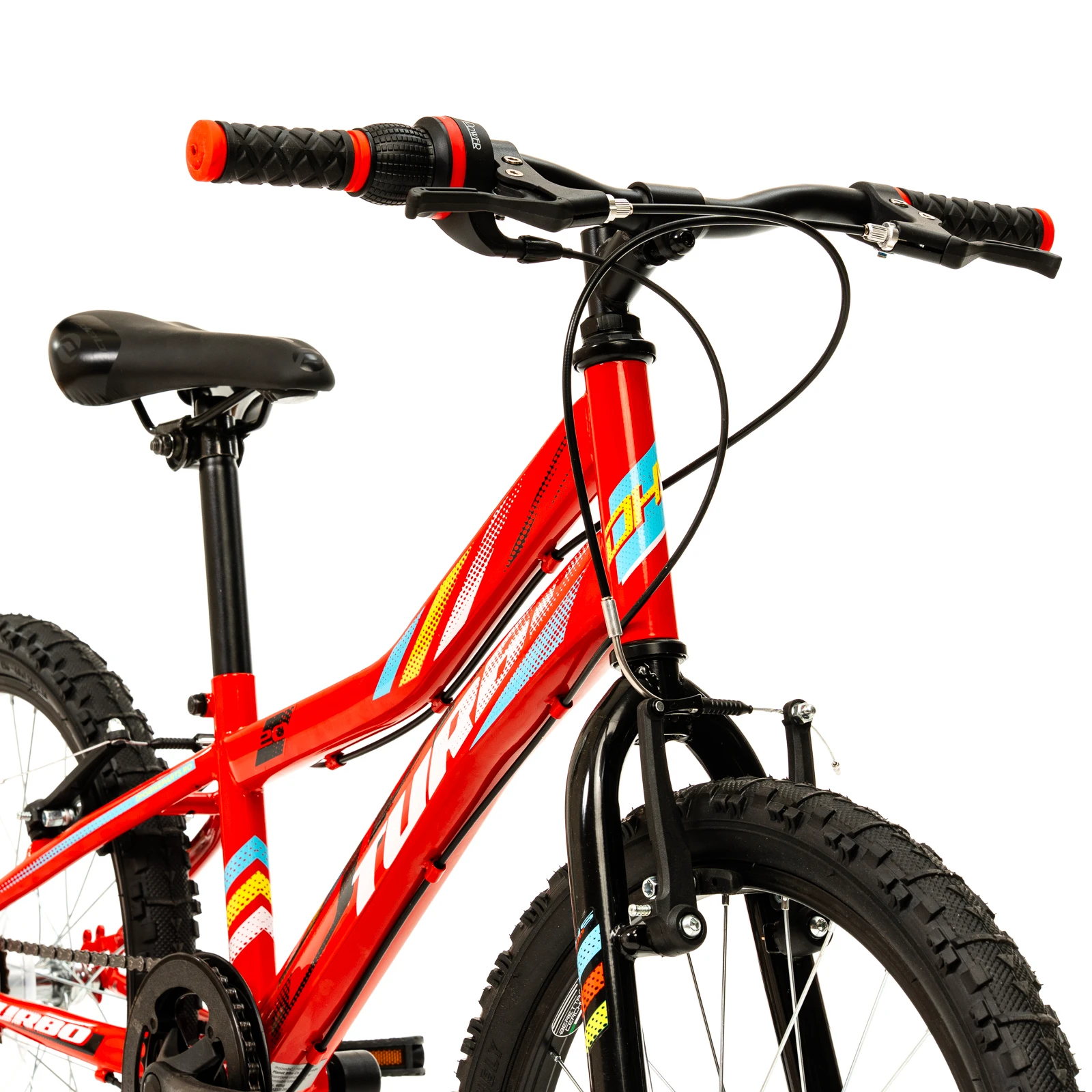 5. Bicicleta Copii DHS Turbo - 20 Inch, Rosu Reambalat