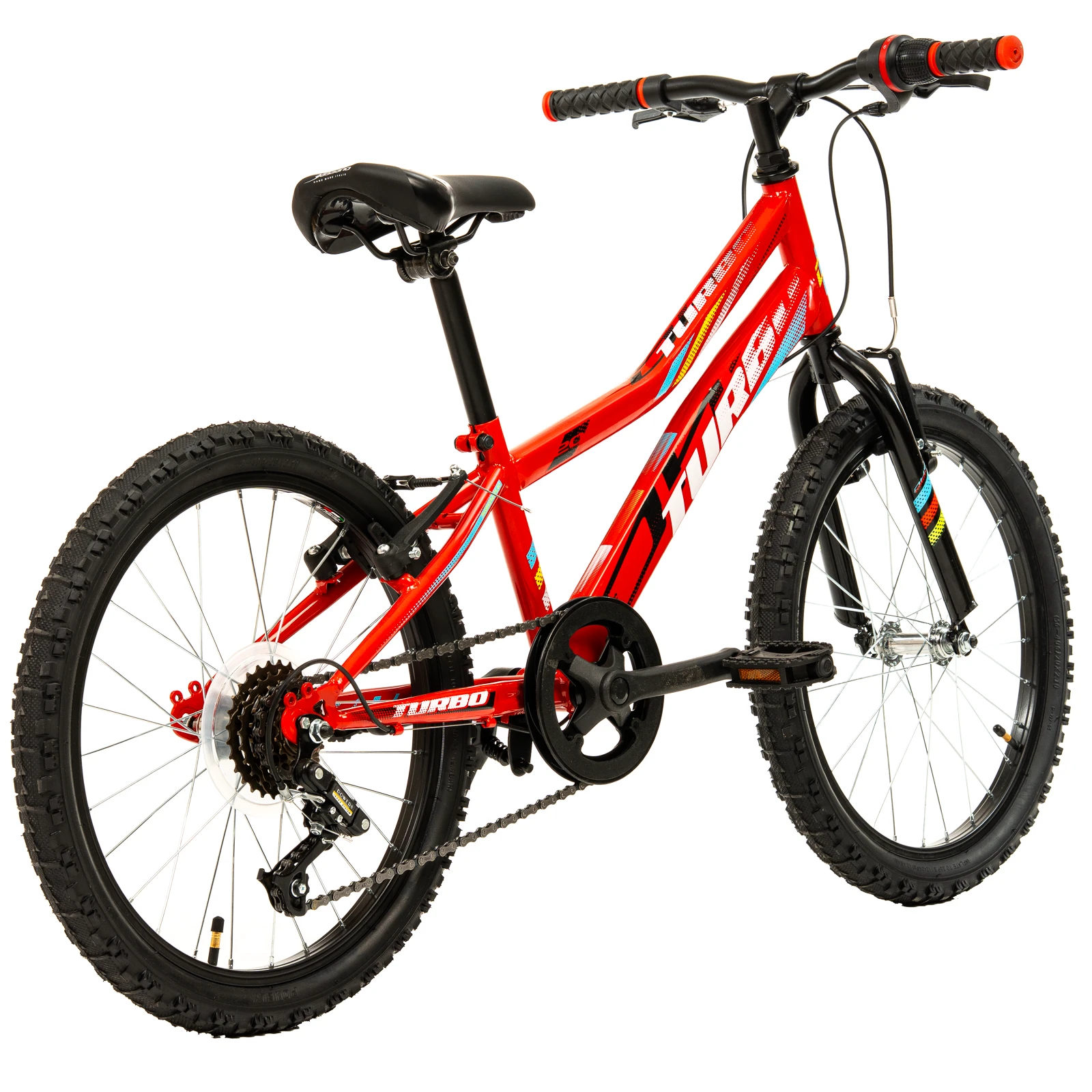 3. Bicicleta Copii DHS Turbo - 20 Inch, Rosu Reambalat