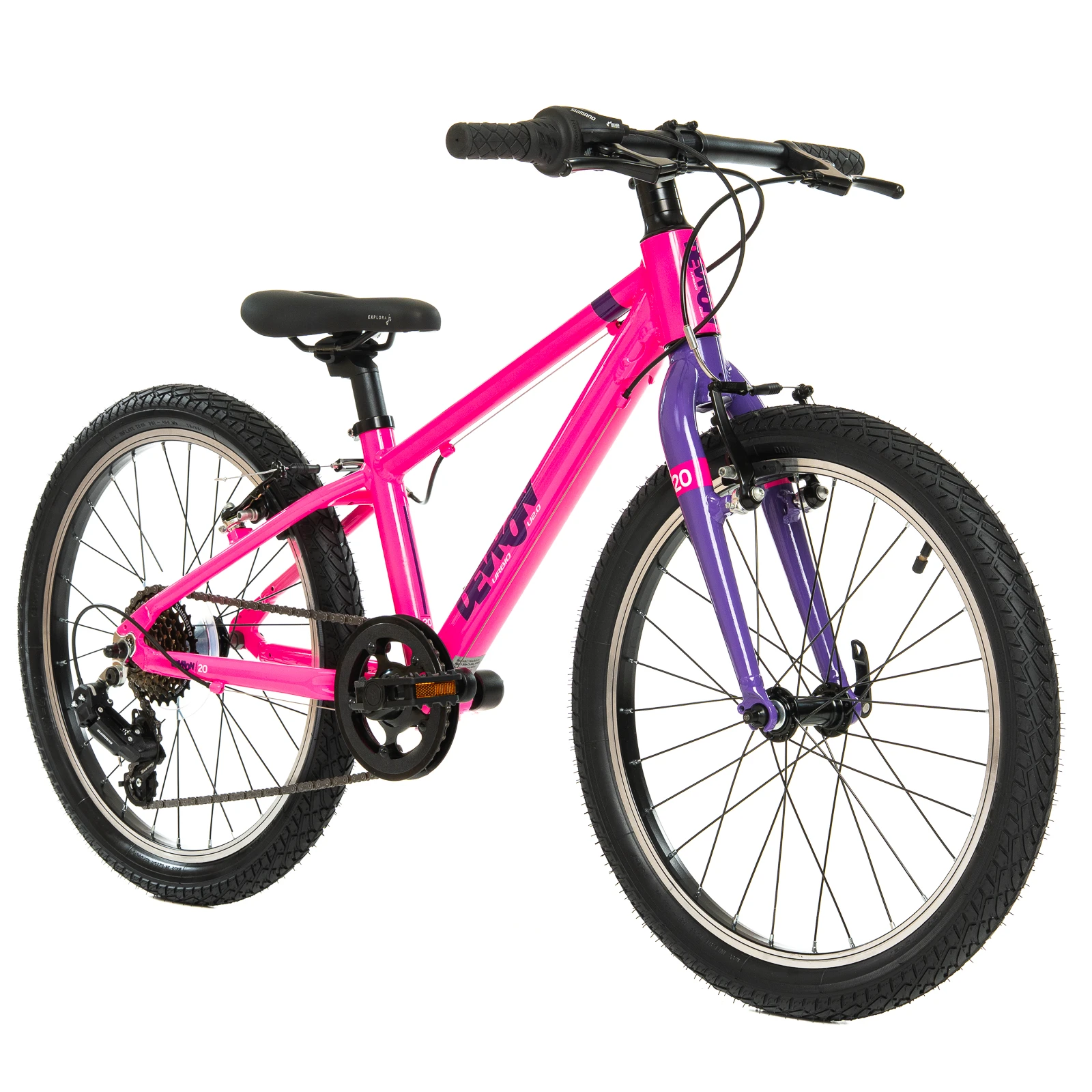 2. Bicicleta Copii Devron Urbio U2.0 Super Light - 20 Inch, Roz-Mov Reambalat