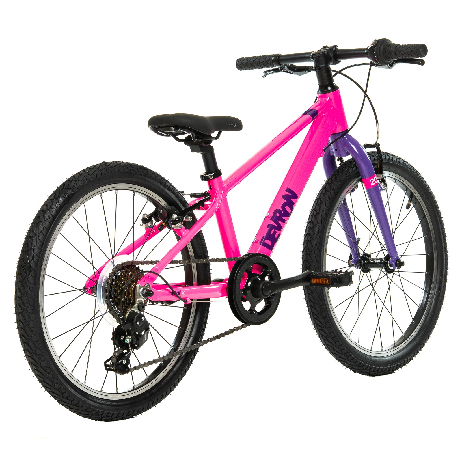 3. Bicicleta Copii Devron Urbio U2.0 Super Light - 20 Inch, Roz-Mov Reambalat