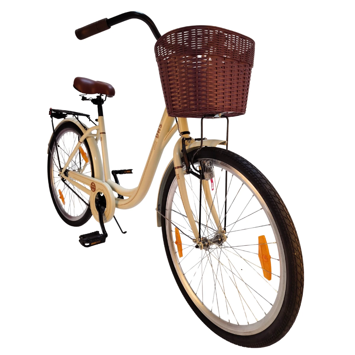 2. Bicicleta Oras DHS Maccina Avenue - 26 inch, Bej Reambalat