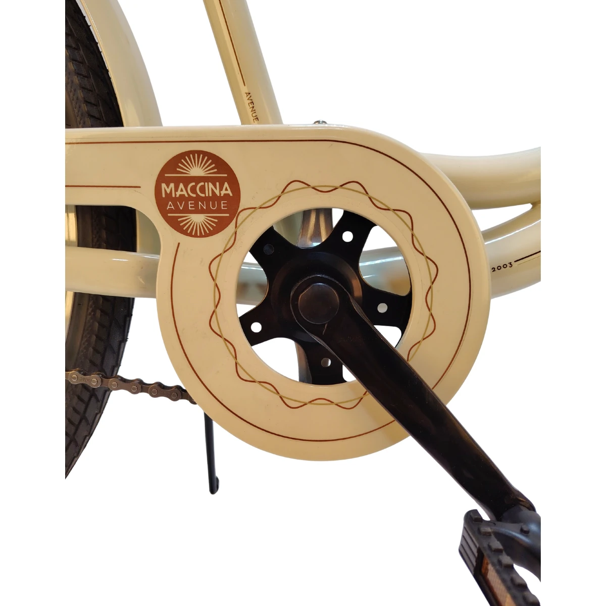 4. Bicicleta Oras DHS Maccina Avenue - 26 inch, Bej Reambalat