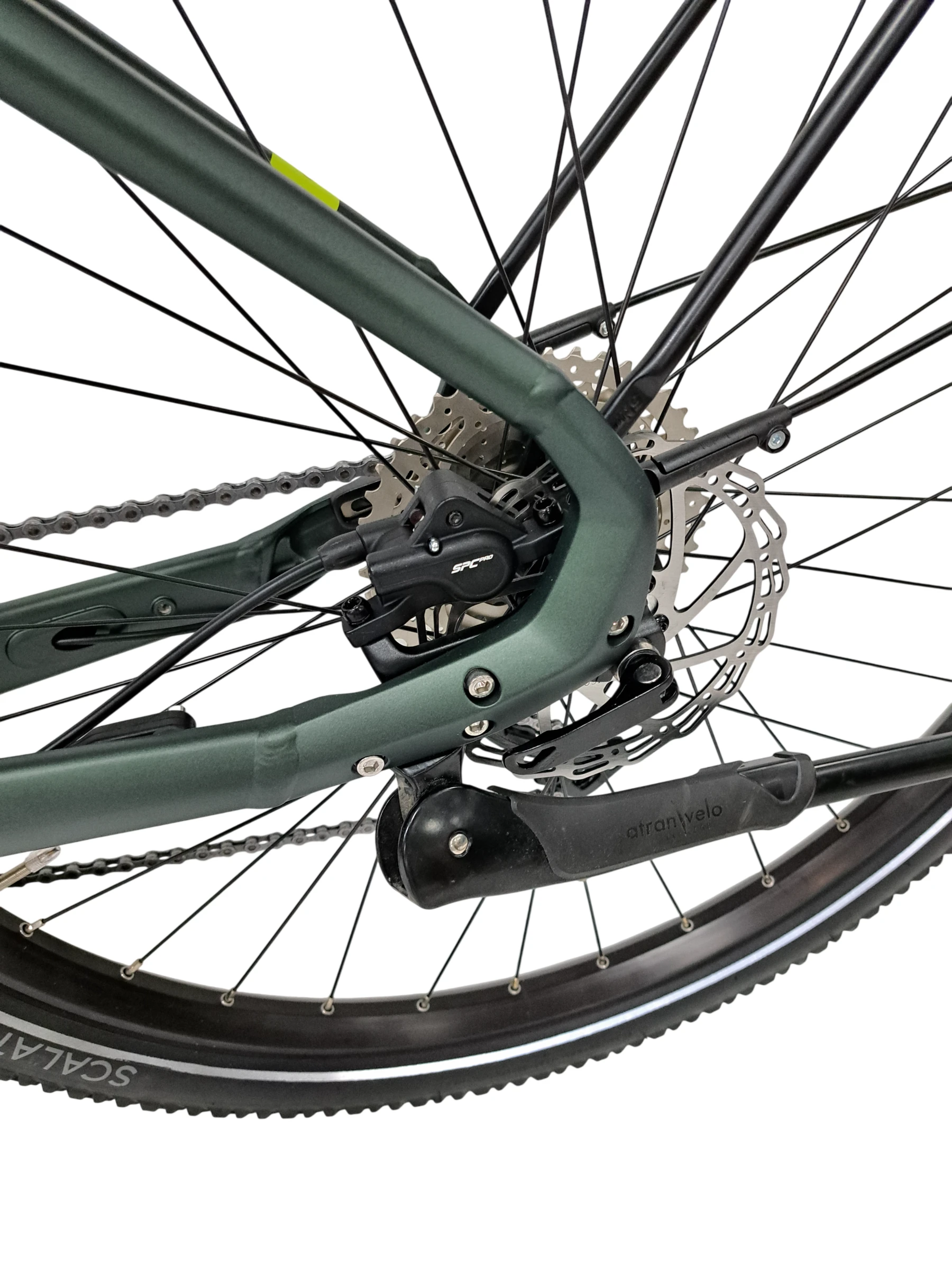 8. Bicicleta electrica Trekking Stella Tierra - 29 inch, 10V, L, Verde