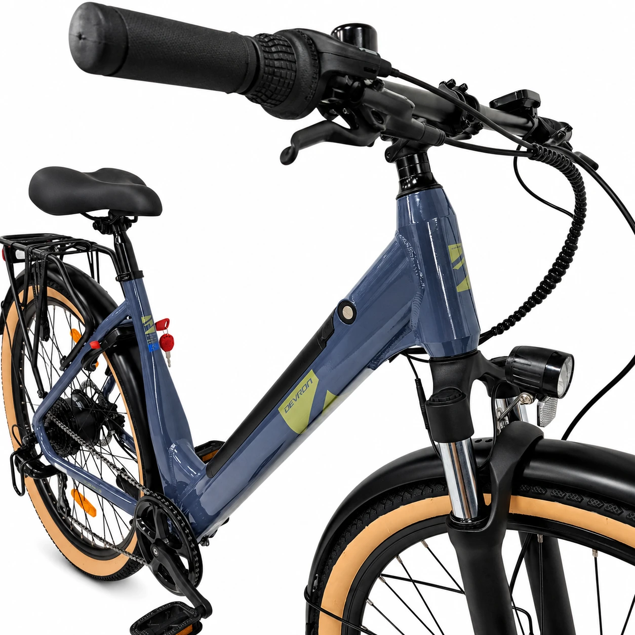 4. Bicicleta electrica Oras Devron 28200 - 28 inch, M, Gri Inchis