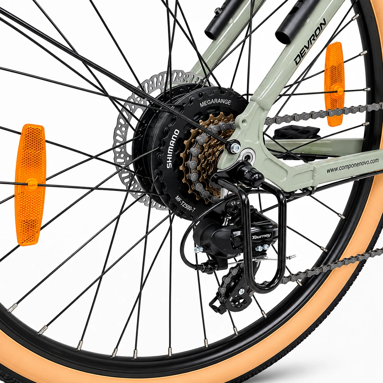 6. Bicicleta electrica Oras Devron 28200 - 28 inch, L, Gri Deschis